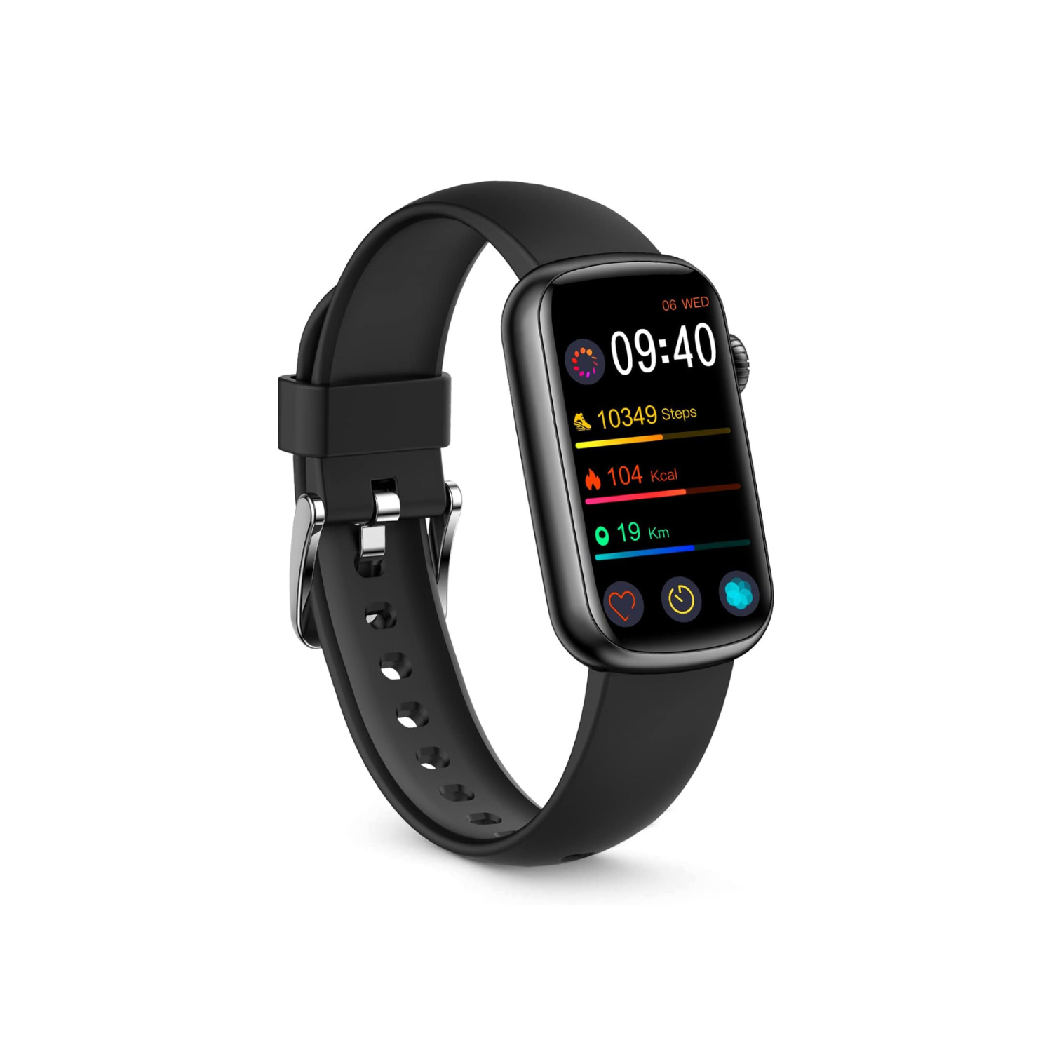 Slim Fitness Tracker with Blood Pressure, 24/7 Heart Rate and Sleep Tracking, IP68 Waterproof Activity Trackers and Smart Watches with Step Tracker,