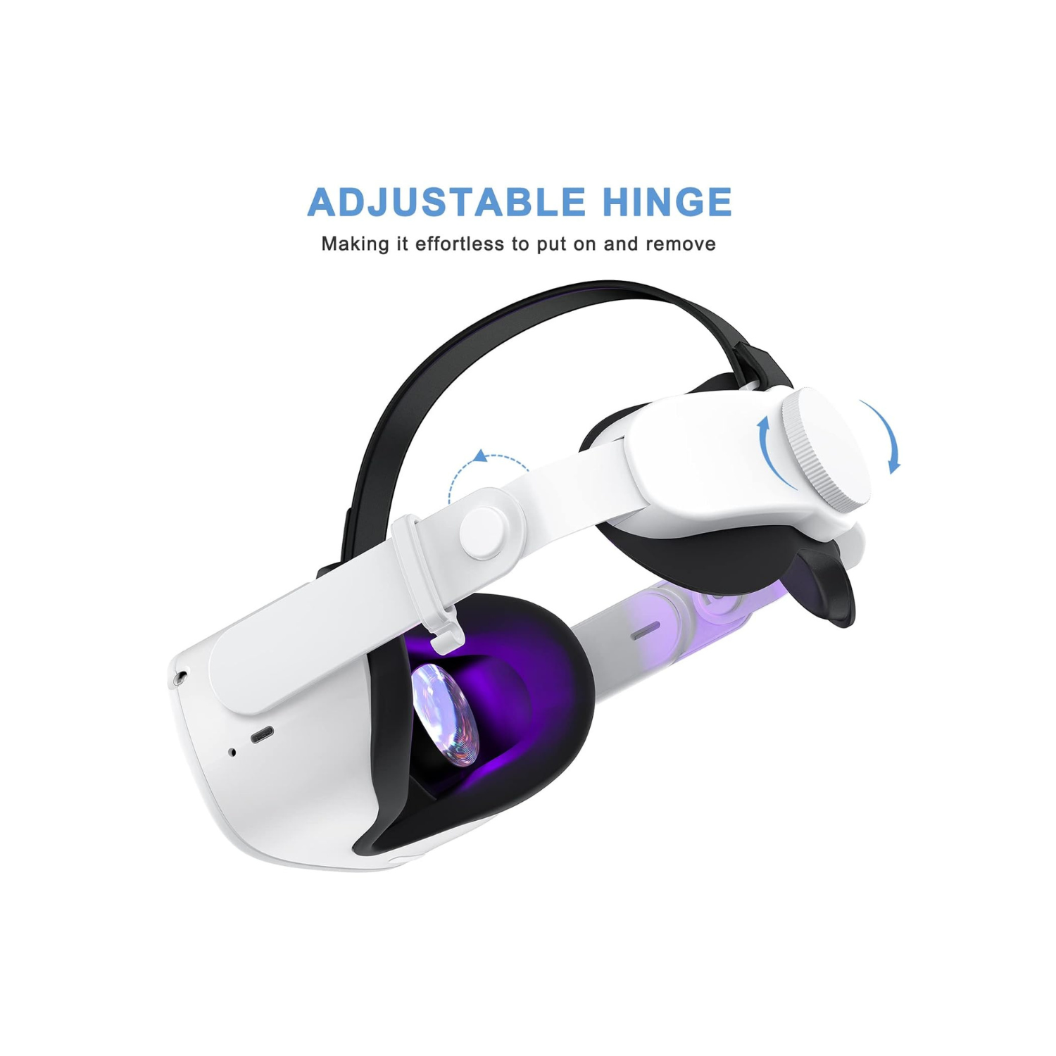 Head Strap for Oculus Quest 2 - Elite Strap Replacement for Meta/Oculus Quest 2, VR Accessories Compatible with Quest 2 - Enhanced Comfort, Reduce