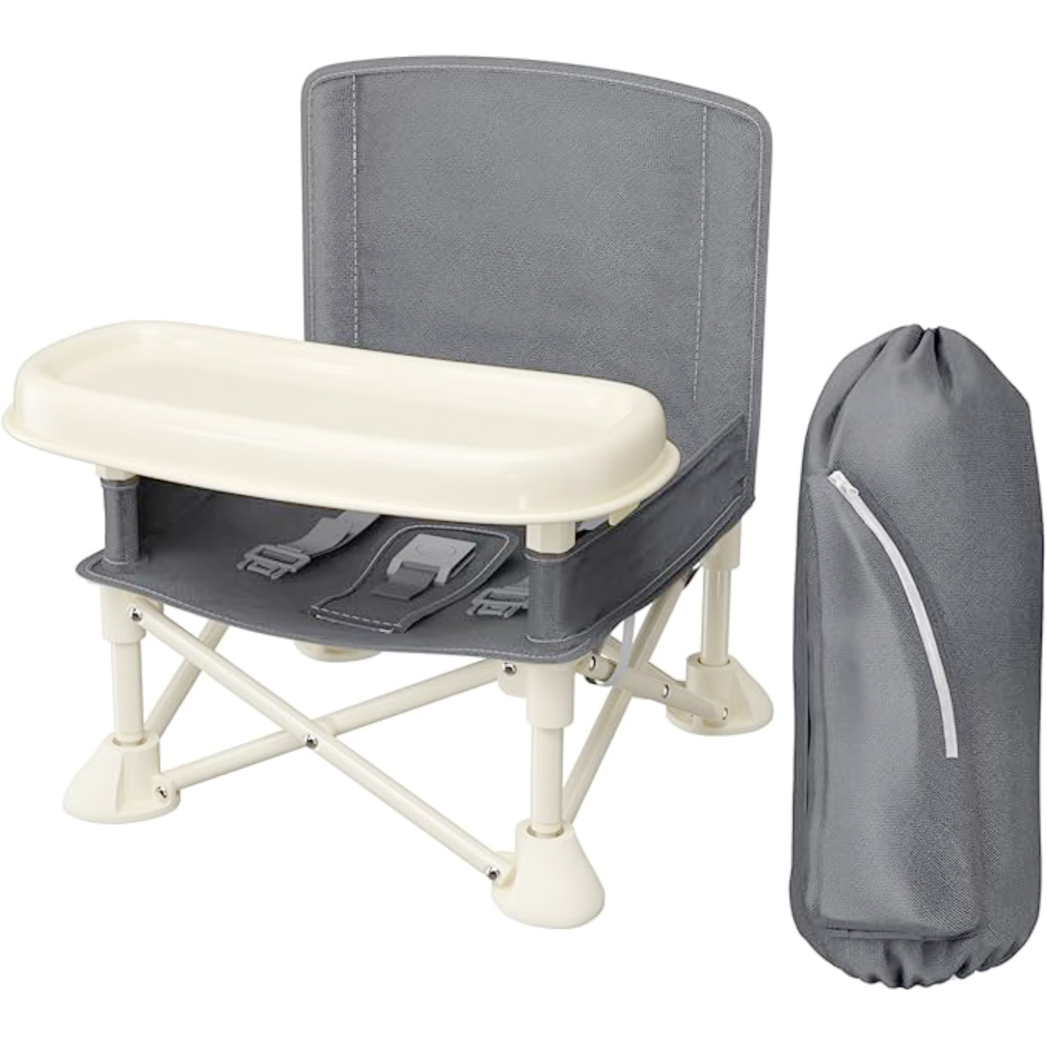 Chaise portative pour bébé | Chaise de camping | Siège rehausseur avec plateau amovible