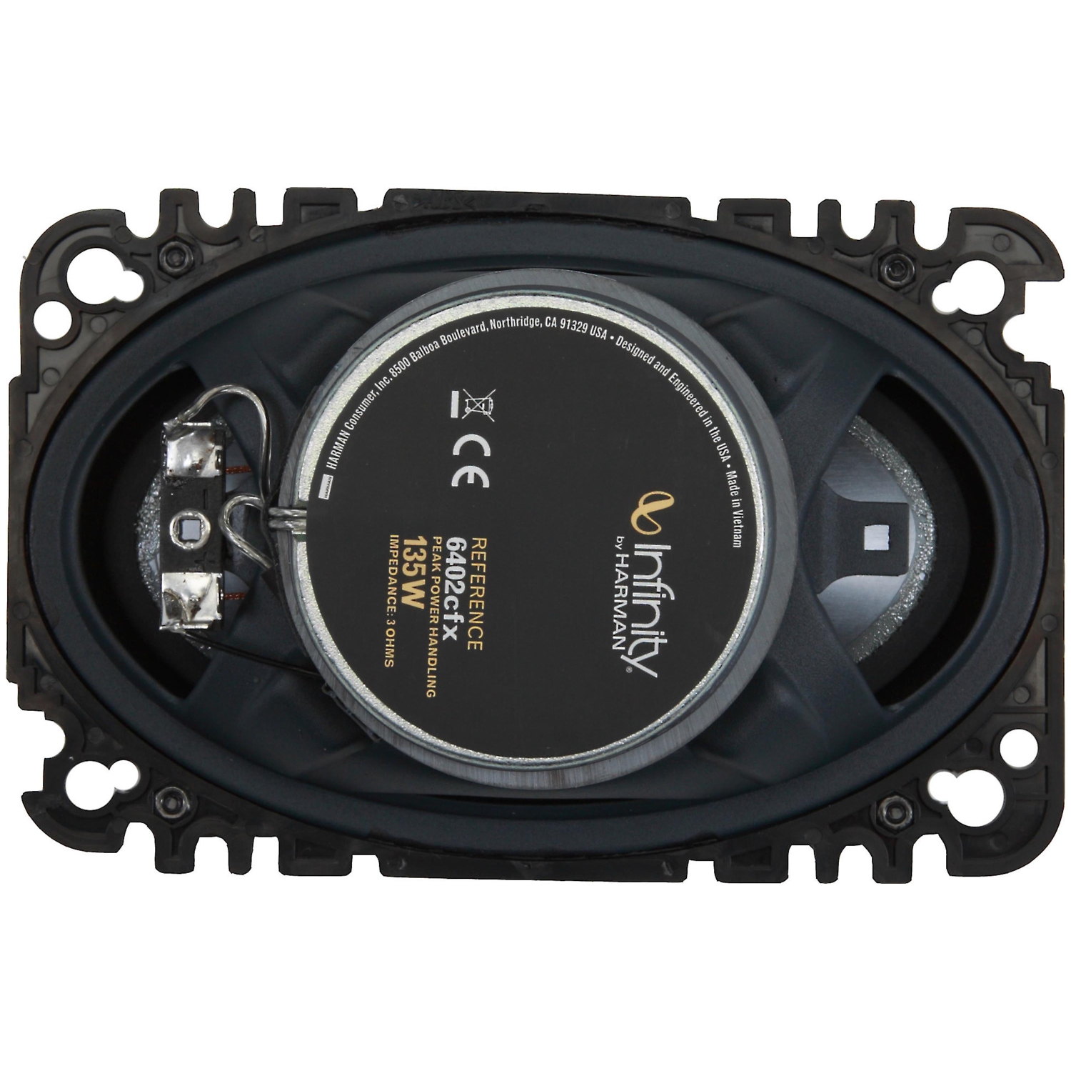 Open Box - Infinity Reference REF-6402cfx 4"x6" 2-way car speakers