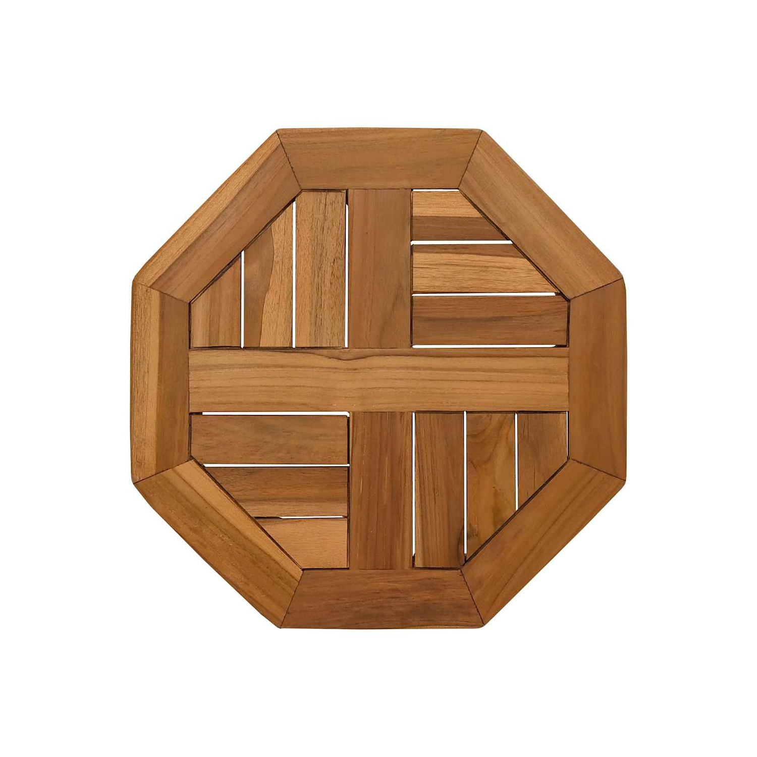 Surface de table vidaXL 40x40x2.5&nbsp;cm en teck massif octogonal