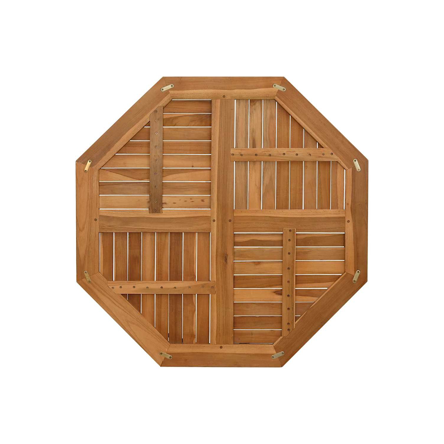 Surface de table vidaXL 90x90x2.5&nbsp;cm Teck de bois massif octogonal