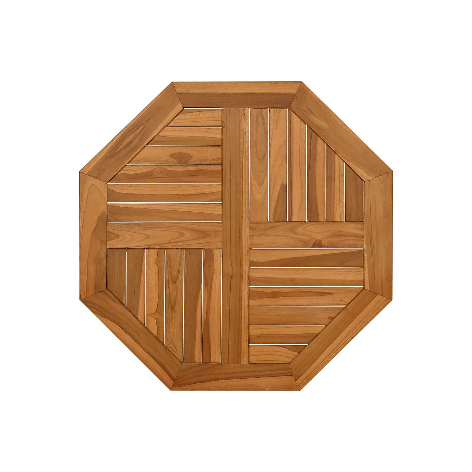 vidaXL Table Top 70x70x2.5 cm Octagonal Solid Wood Teak