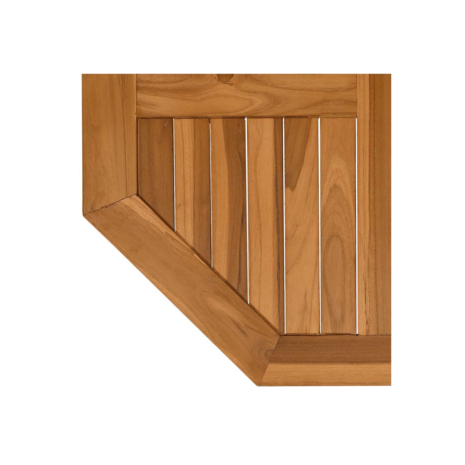 vidaXL Table Top 70x70x2.5 cm Octagonal Solid Wood Teak