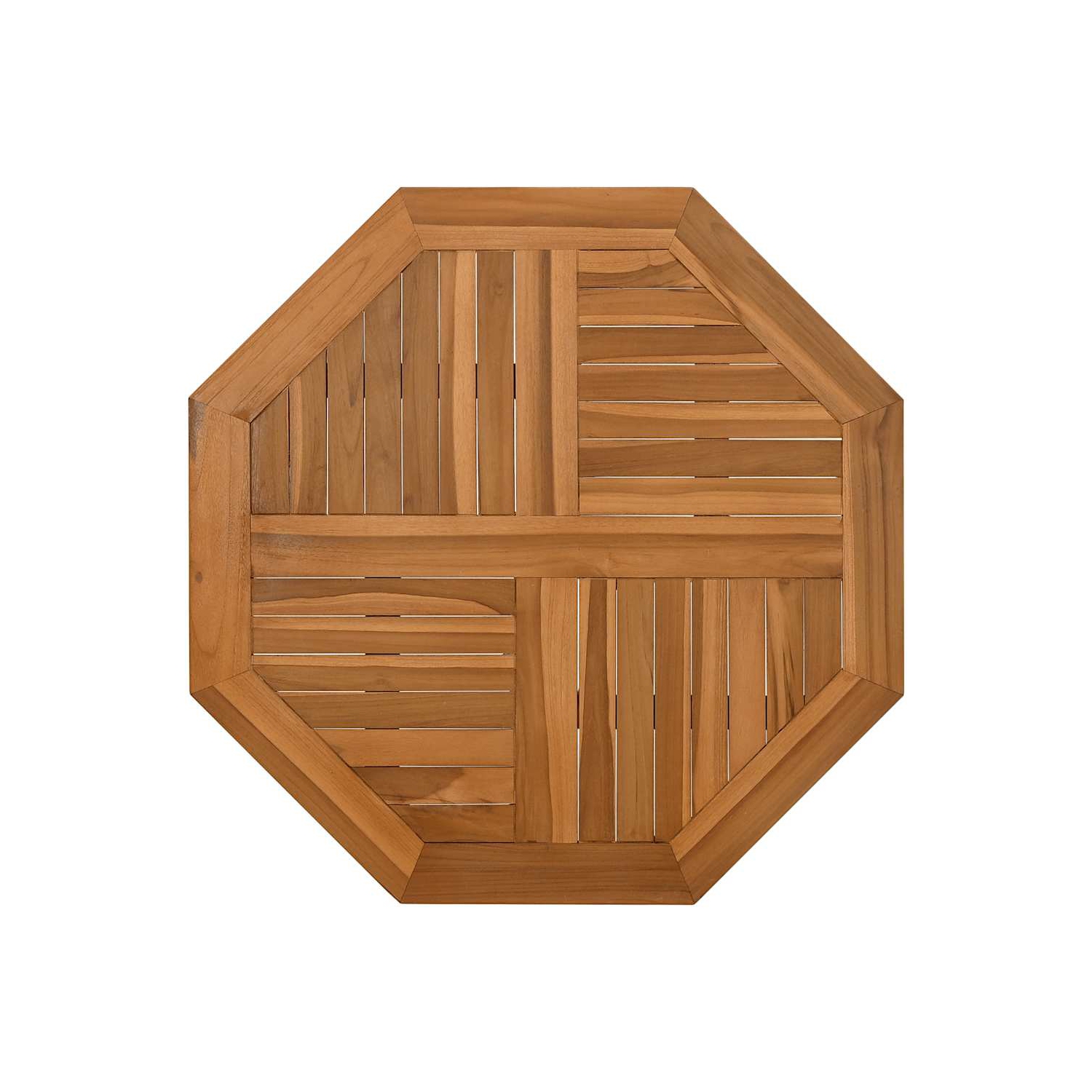 VidaXL Dessus de table 60x60x2.5&nbsp;cm en teck massif octogonal