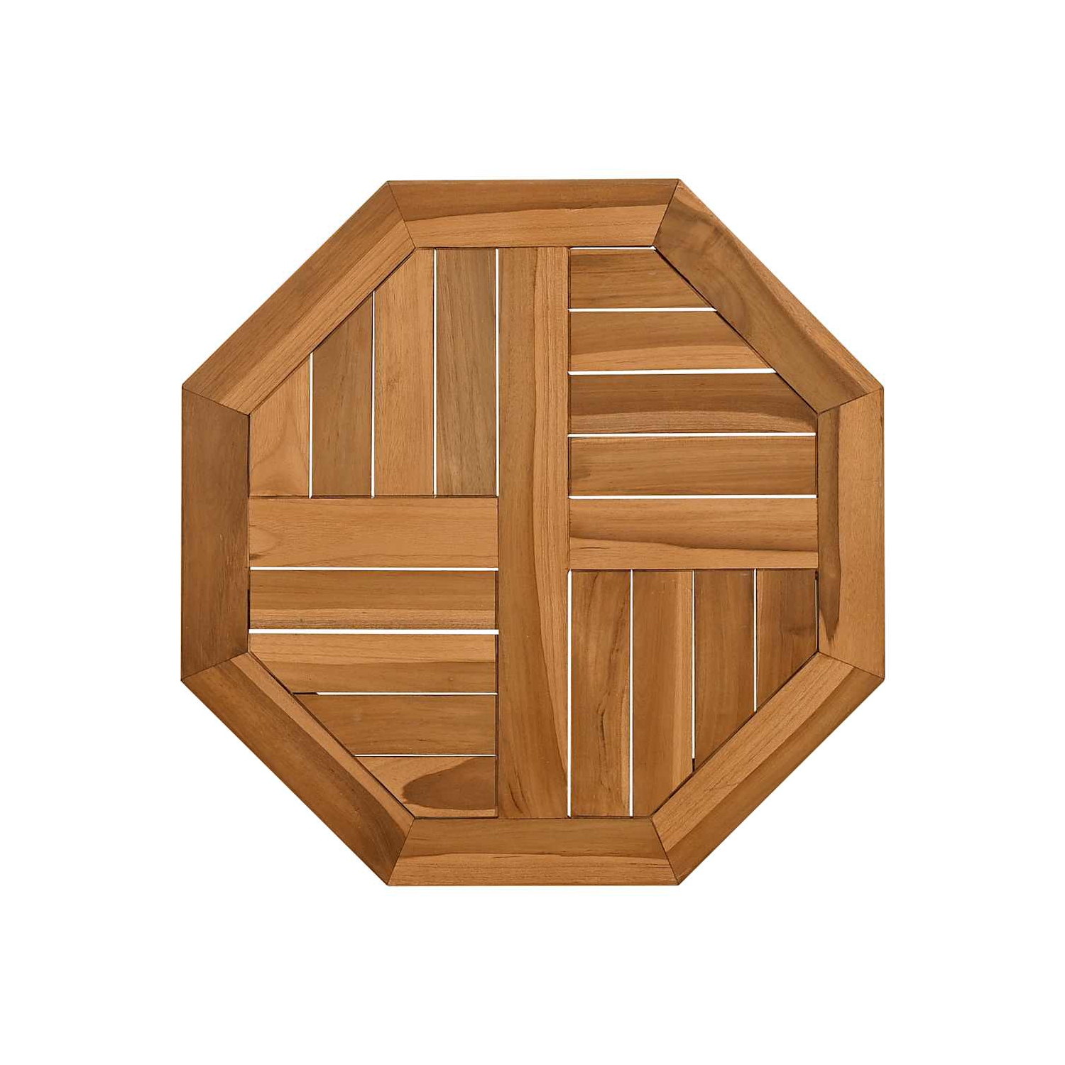 VidaXL Dessus de table 50x50x2.5&nbsp;cm Teck de bois massif octogonal