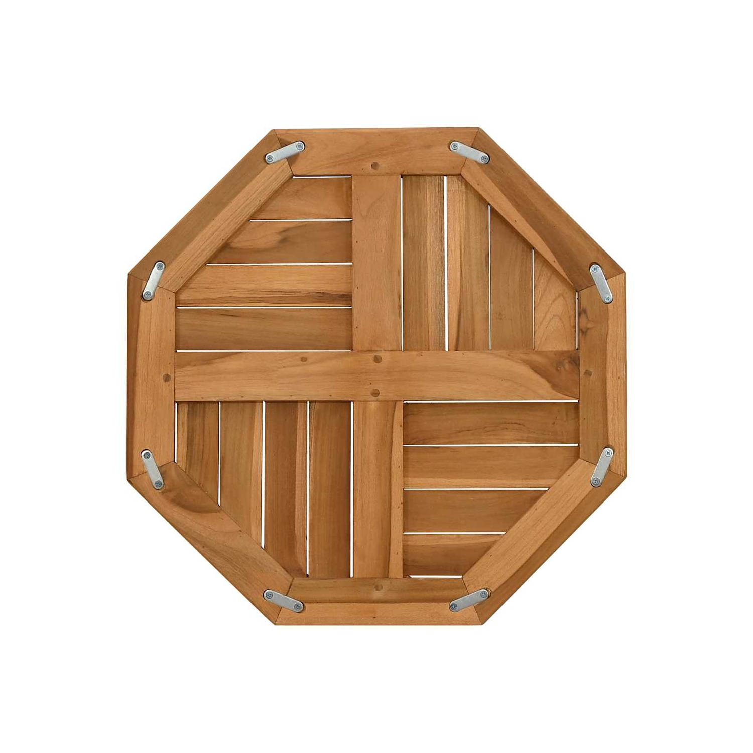 VidaXL Dessus de table 50x50x2.5&nbsp;cm Teck de bois massif octogonal