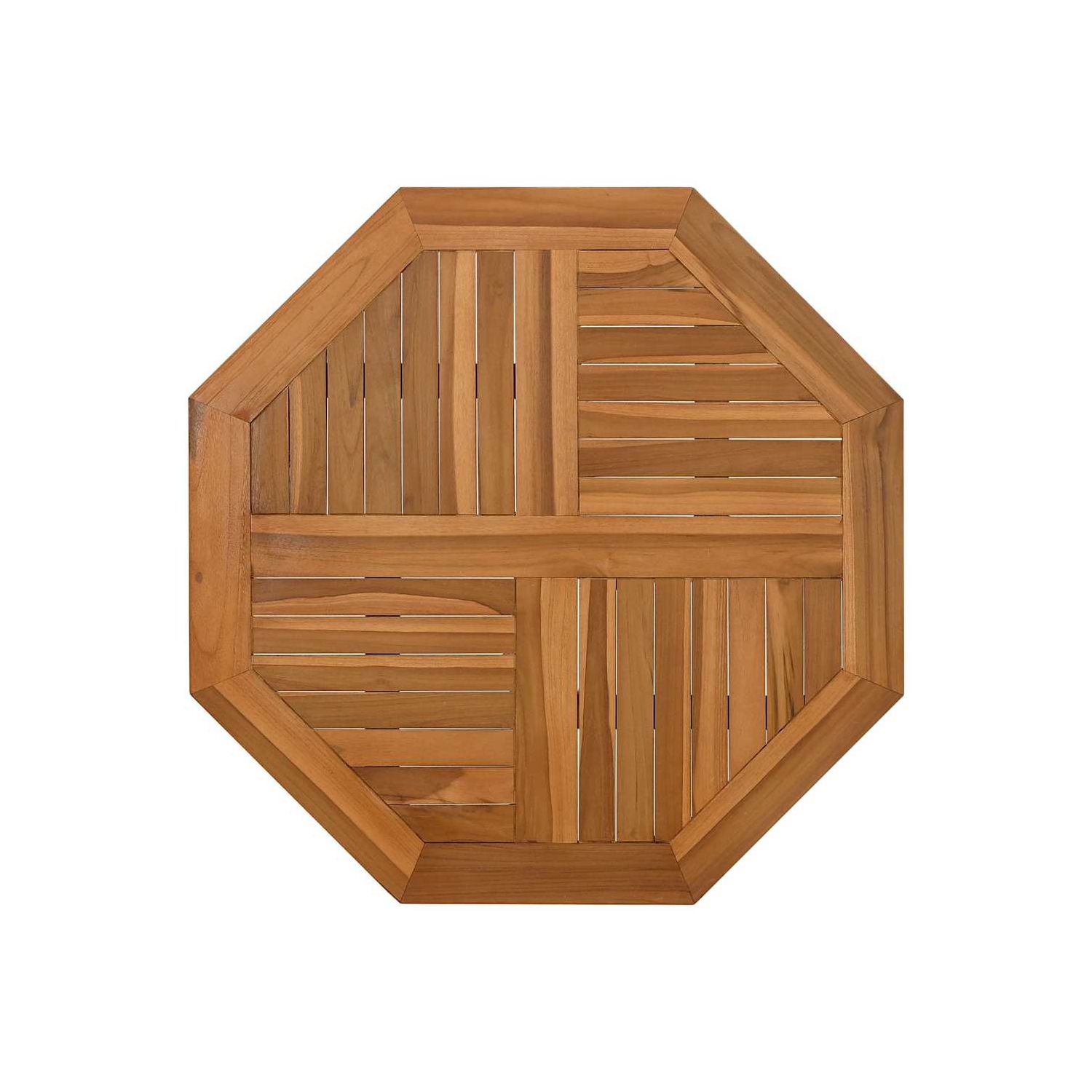 VidaXL Dessus de table 80x80x2.5&nbsp;cm Teck de bois massif octogonal