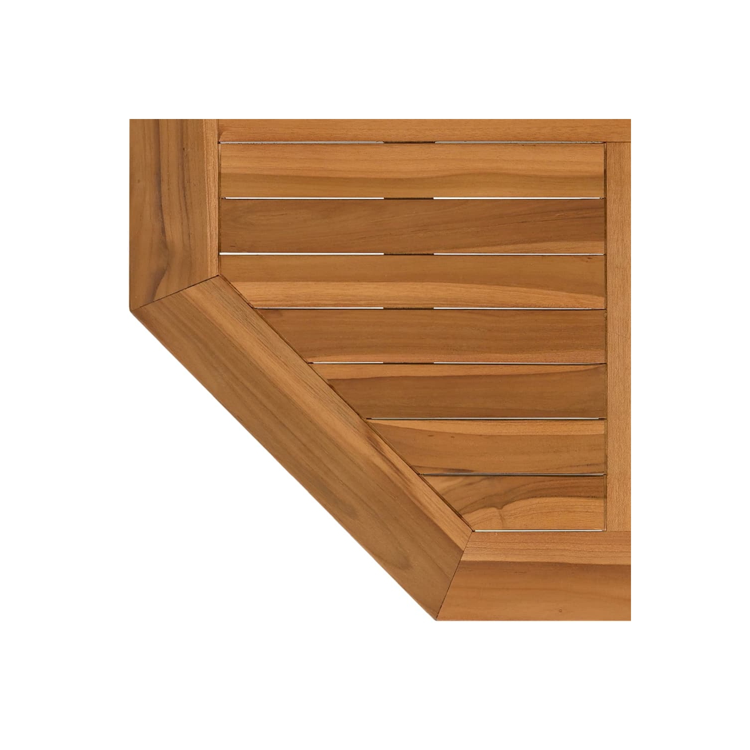 VidaXL Dessus de table 80x80x2.5&nbsp;cm Teck de bois massif octogonal