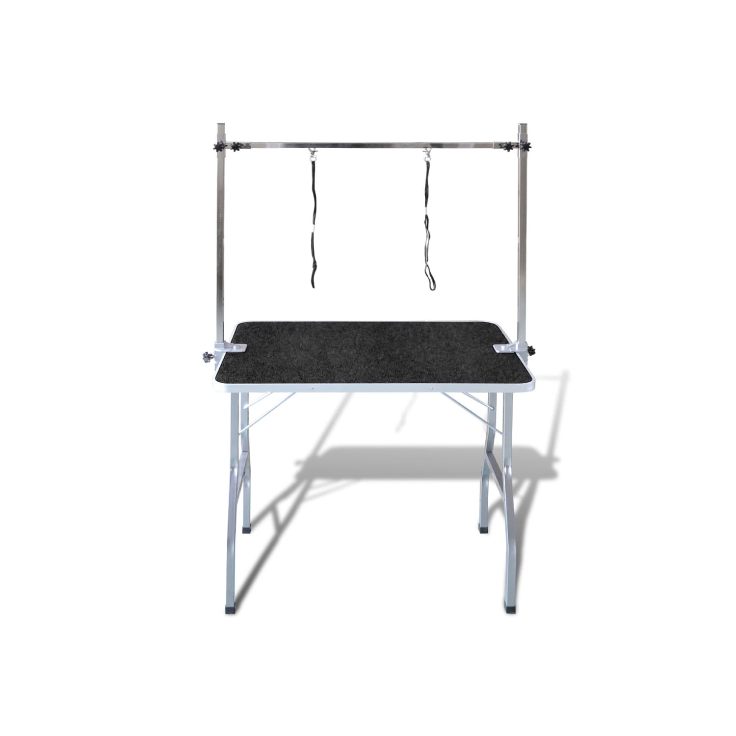Table de toilettage réglable pour chiens avec 2 nouilles