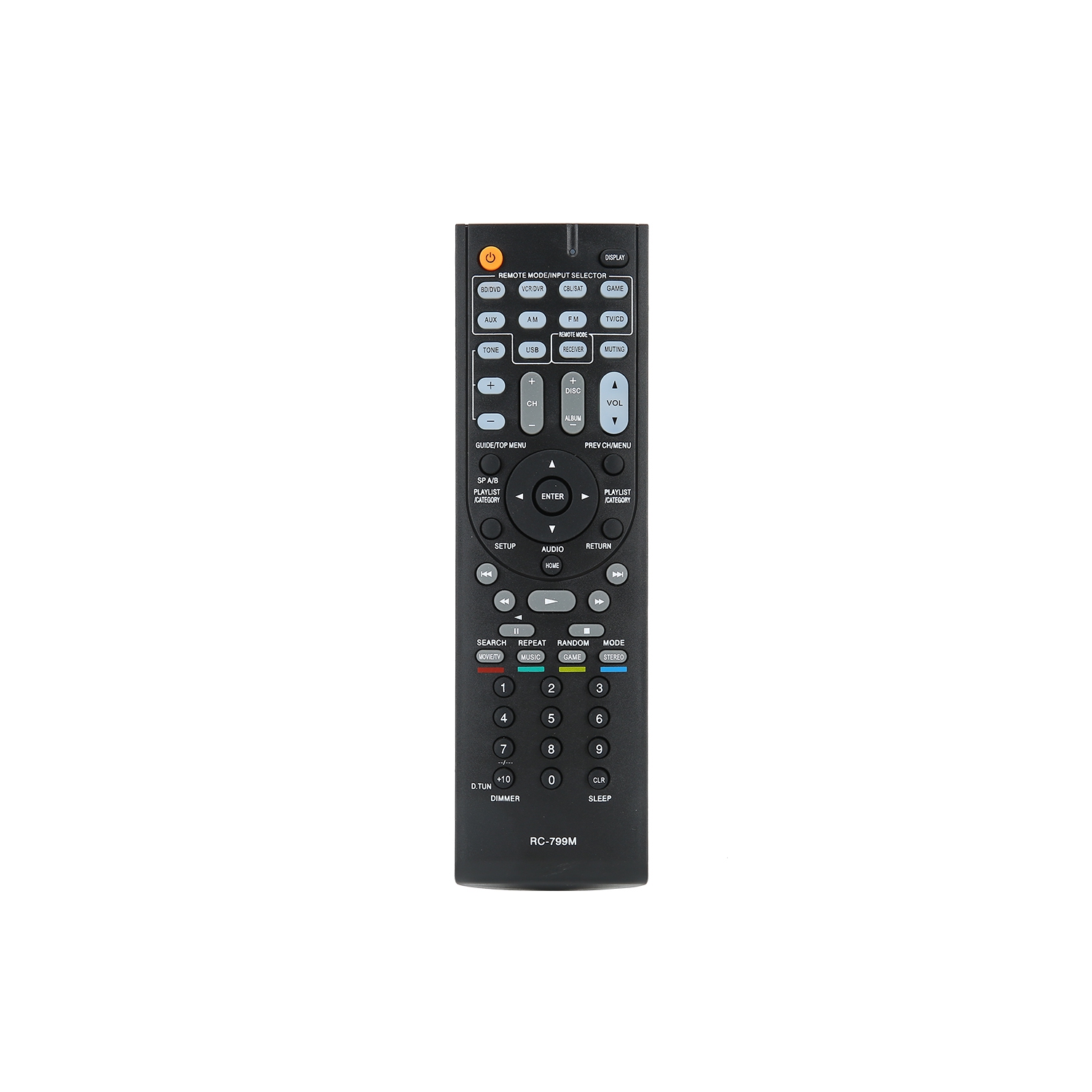Premium ABS Remote Control Replacement Part Fit for Onkyo RC-799M