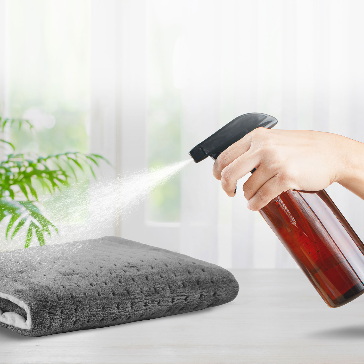 PureRelief Deluxe Plush Heating Pad - Grey