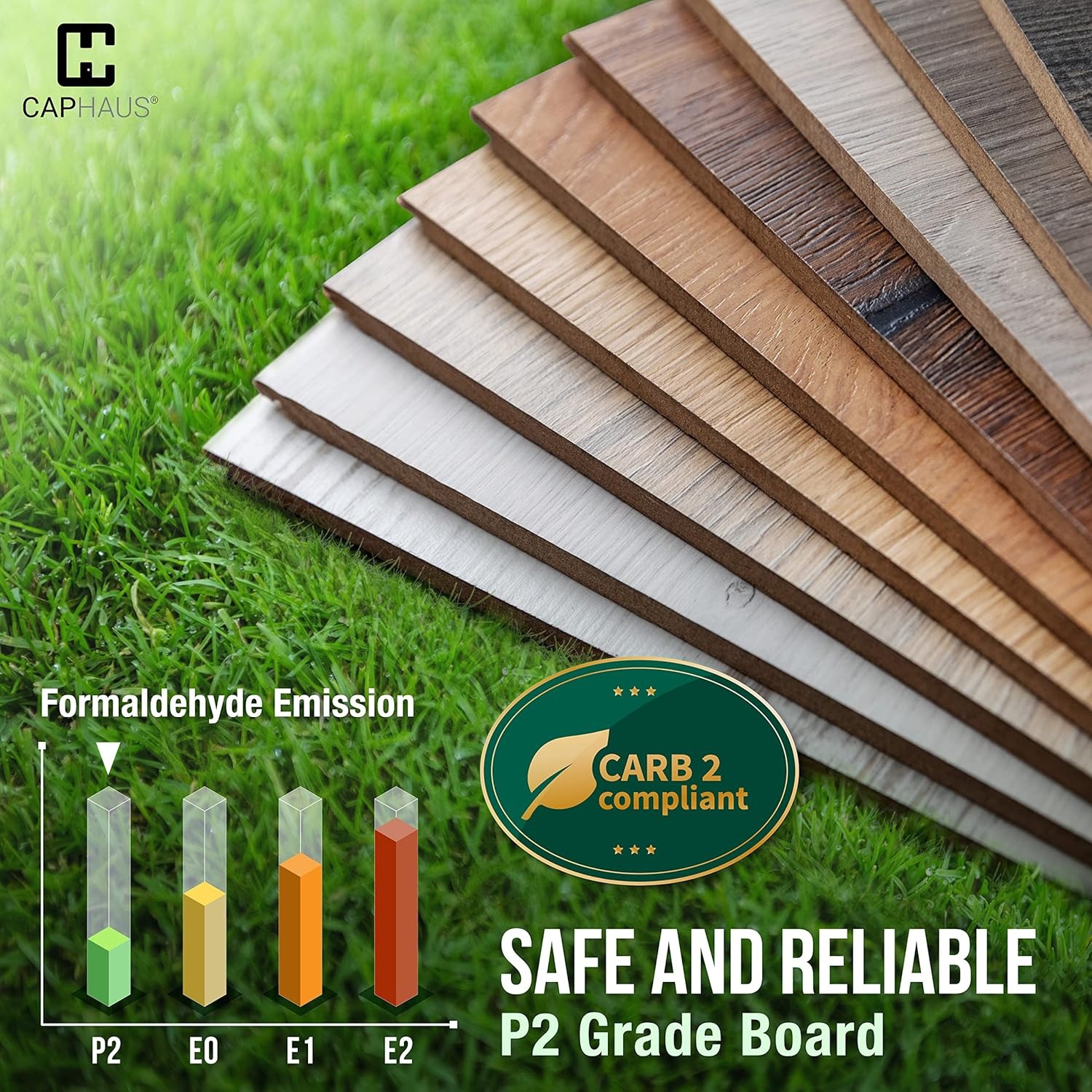 CAPHAUS 2 Tier Small Bookshelf, 24 Inch Width Free Standing Shelf, Bookcase Shelf Storage Organizer, Industrial Book Shelves, White Wooden Shelves &