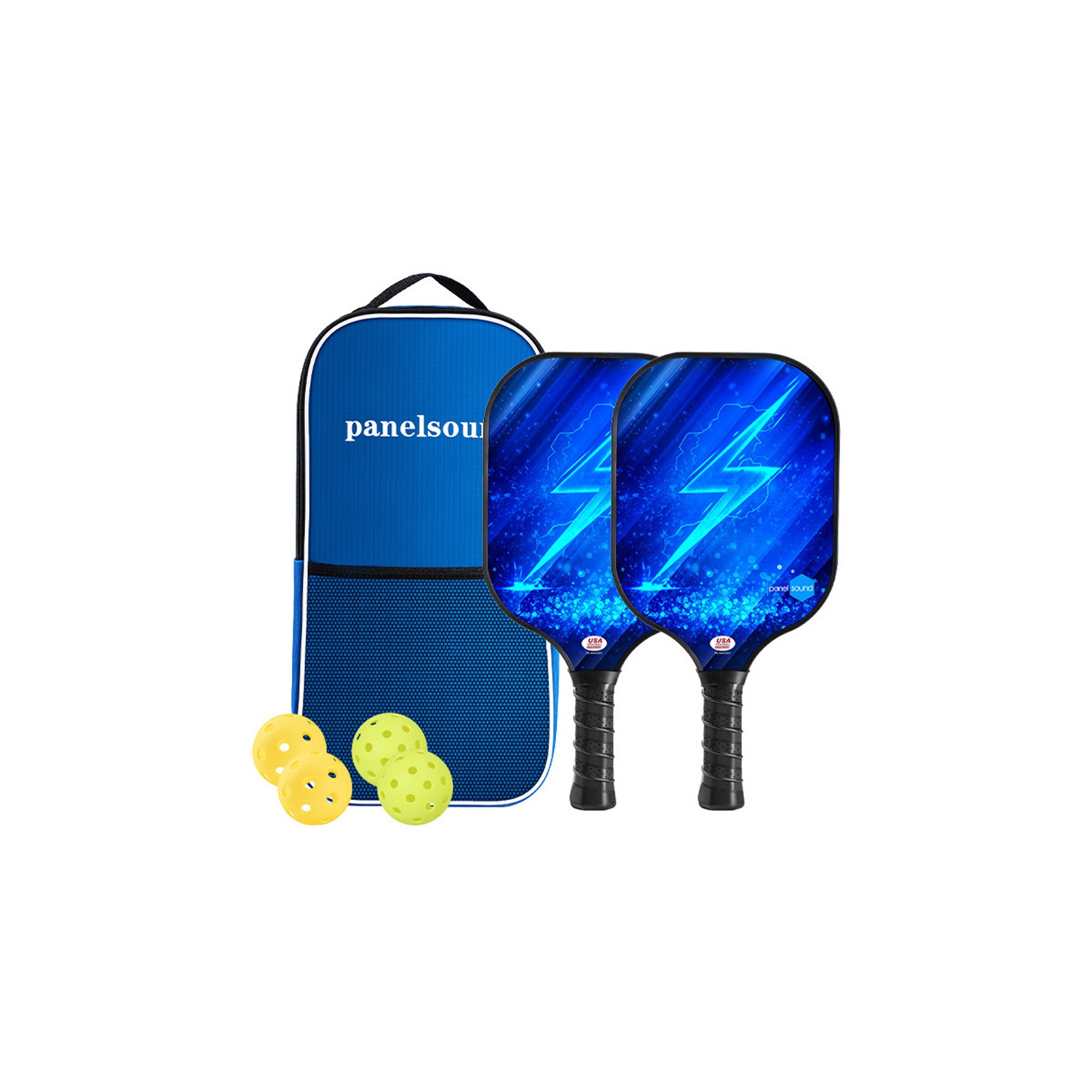 Ensemble de raquettes en fibre de verre de pickleball d'AxGear approuvé par l'USAPA