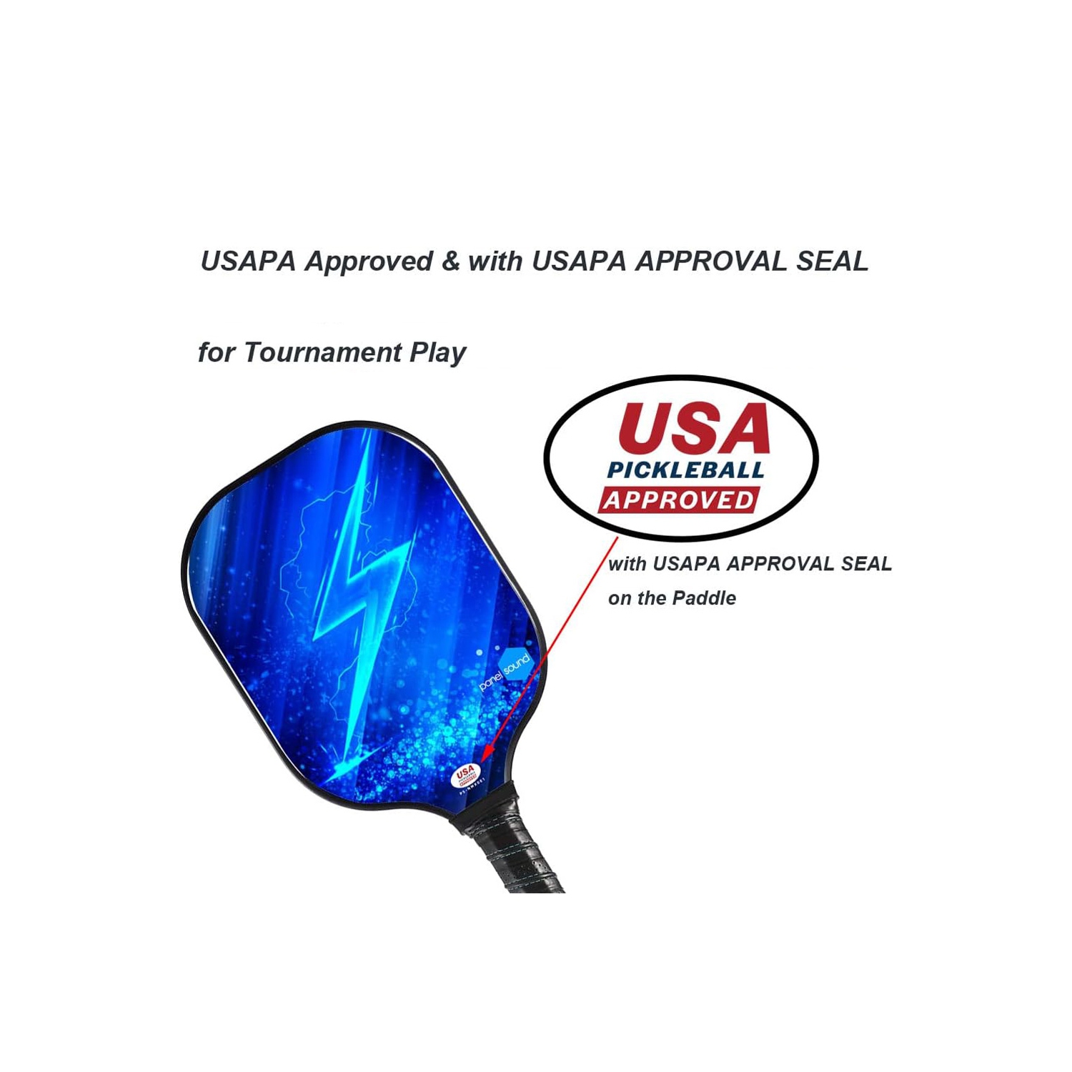 Ensemble de raquettes en fibre de verre de pickleball d'AxGear approuvé par l'USAPA