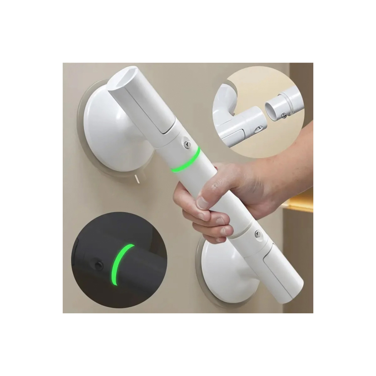 Barre d'appui axGear avec ventouse, poignée de salle de bain, main courante de 14&nbsp;po