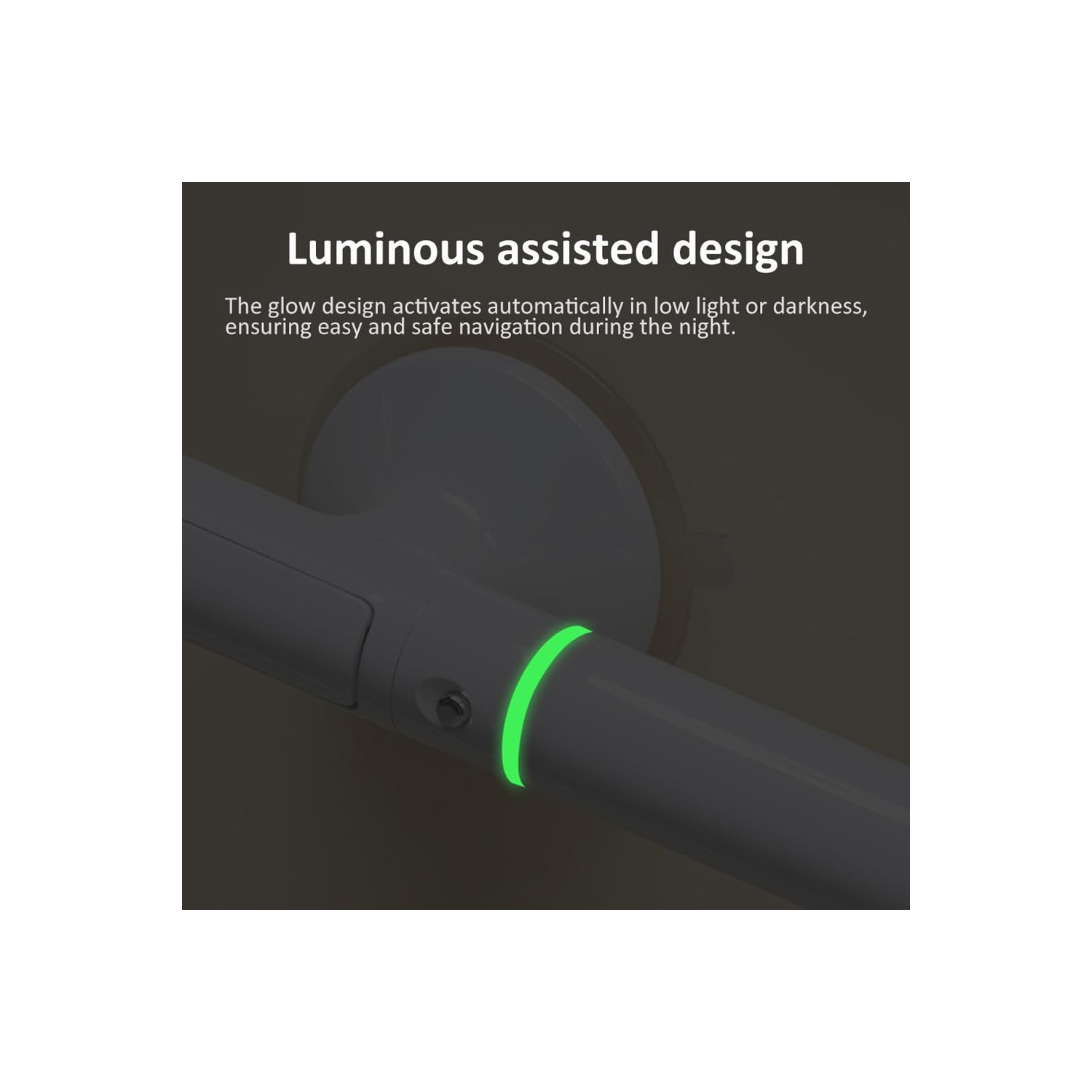 Barre d'appui axGear avec ventouse, poignée de salle de bain, main courante de 14&nbsp;po