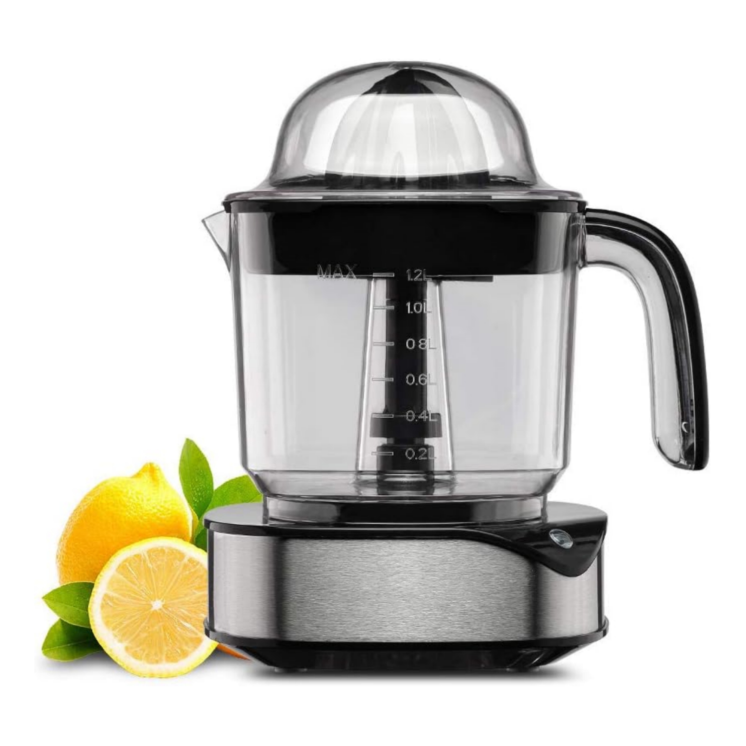 Electric Citrus Juicer 1.2L Large Volume, Orange Juicer with Powerful Motor and LED Working Lamp, Electric Lemon Squeezer for Orange Lemon Lime