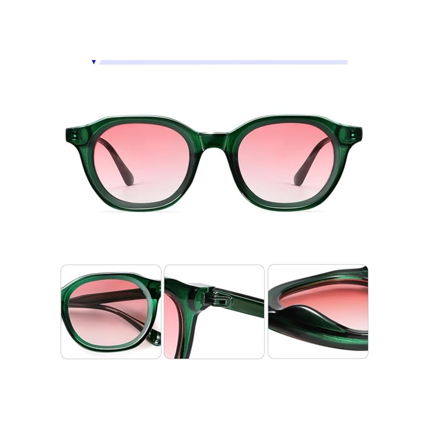 Retro Round Sunglasses for Men Women Vintage Circle Shades VL9829 46mm