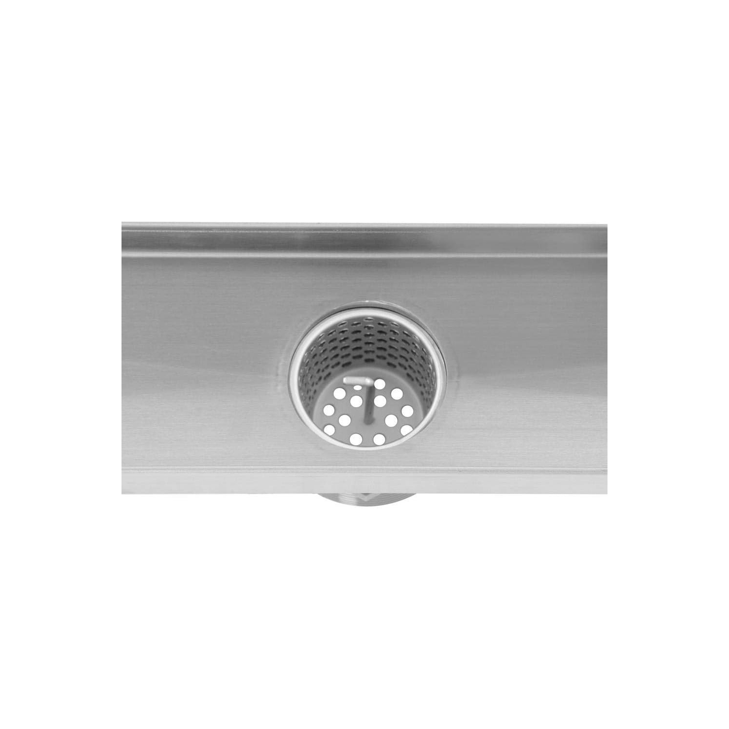 Designline 32 in. Linear Shower Drain Tile-in Grate in Stainless Steel