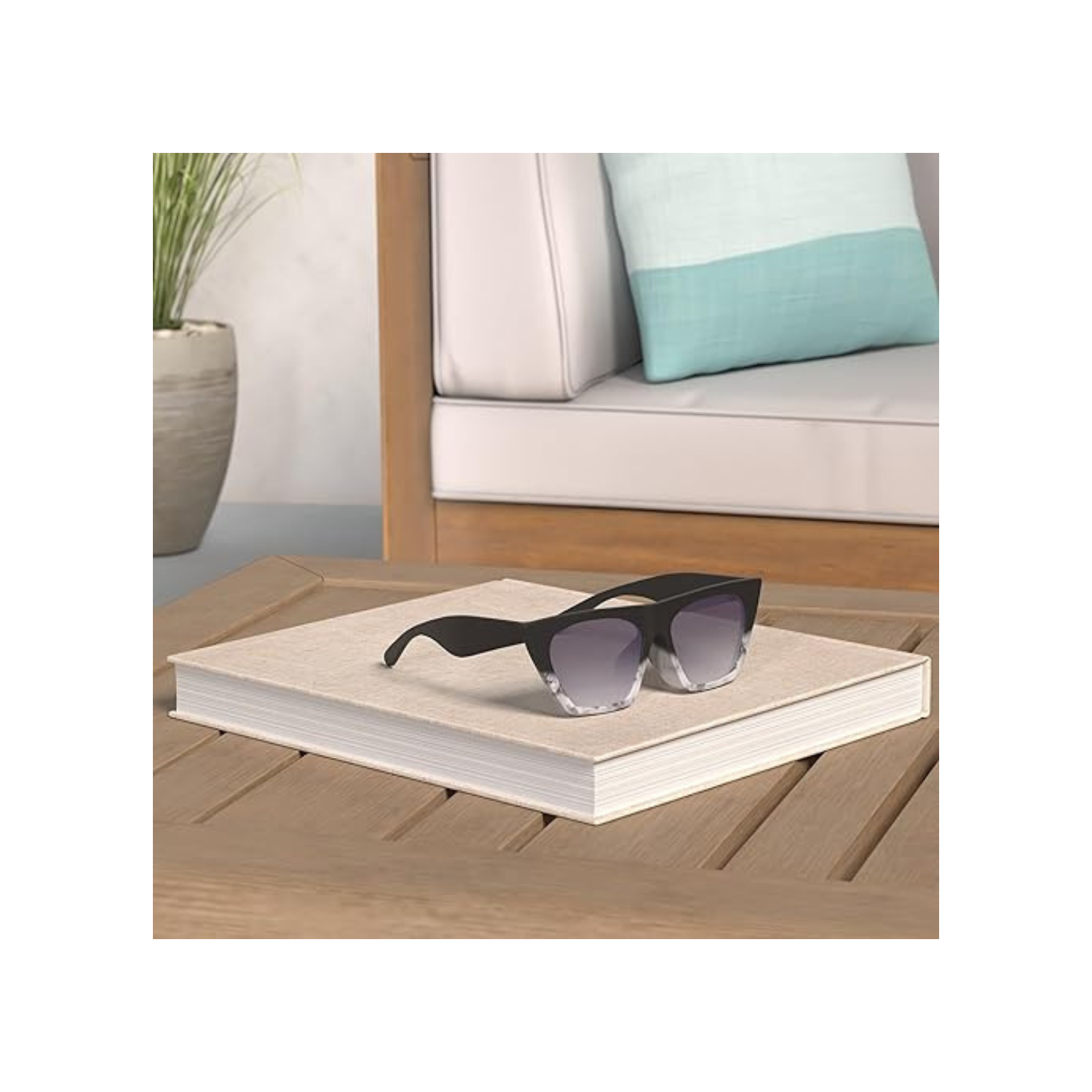 Oversized Square Cateye Polarized Sunglasses for Women Men Big Trendy Sunnies SJ2115