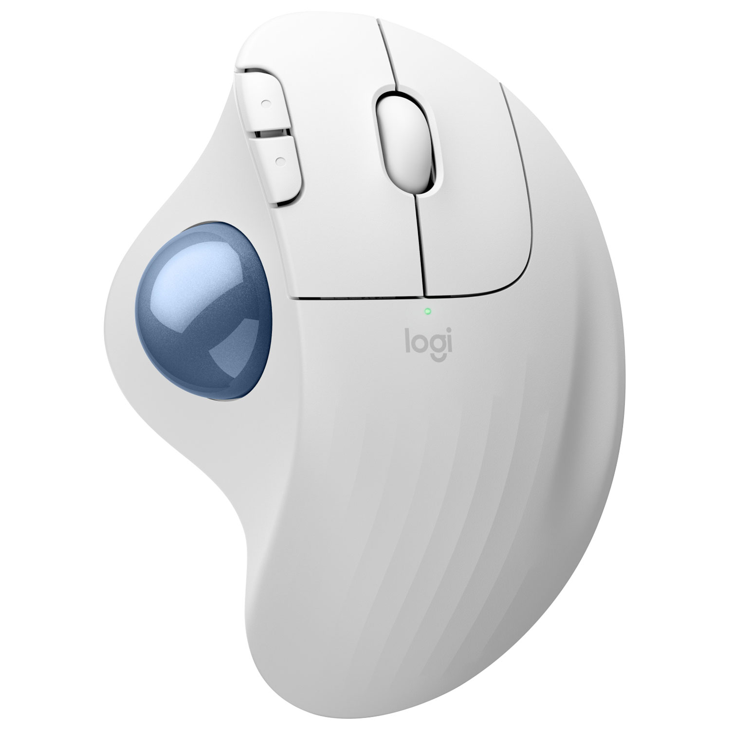 Souris ergonomique sans fil à boule de commande 2000 ppp Ergo M575S de Logitech - Blanc cassé
