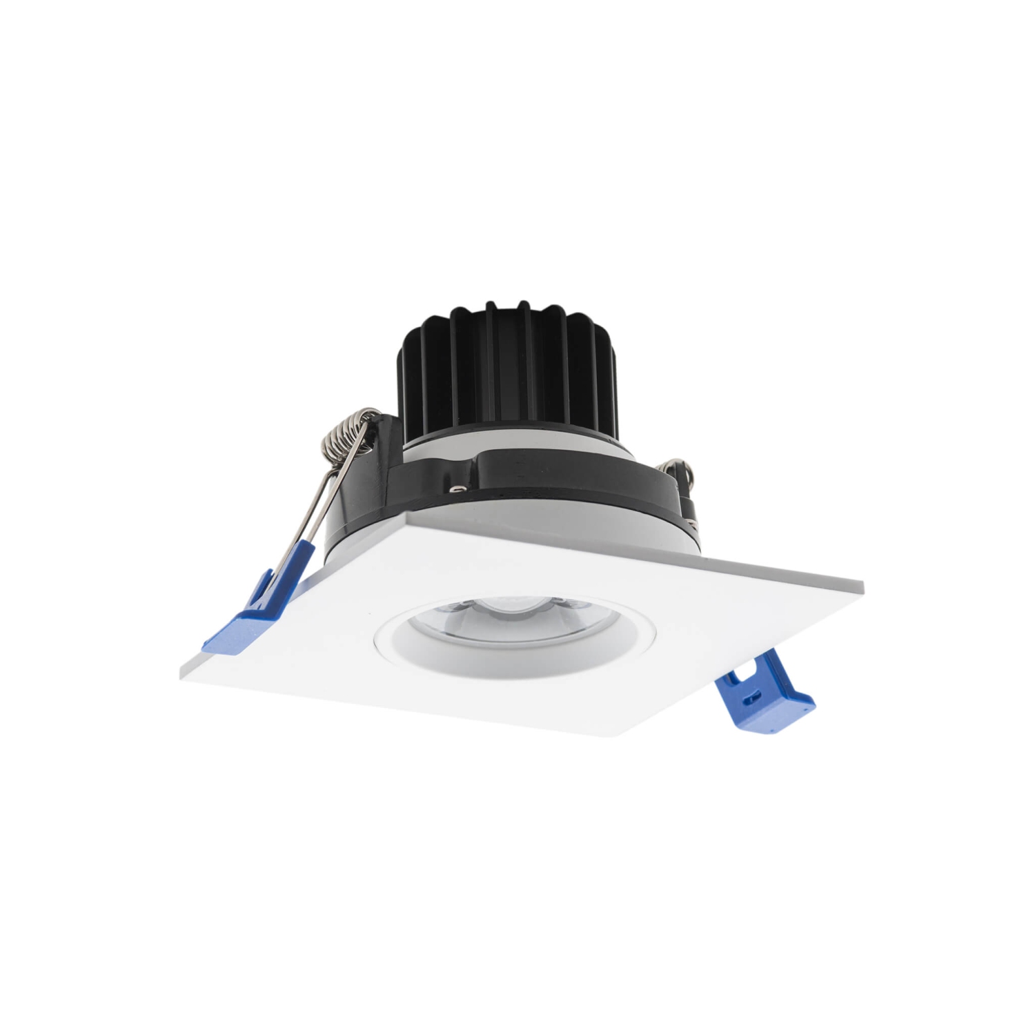 12 Pack Square 3 Inch White LED Recessed Downlight – 4000K, Dimmable, IC & Wet Location Rated, 36° Beam, 5-Year Warranty