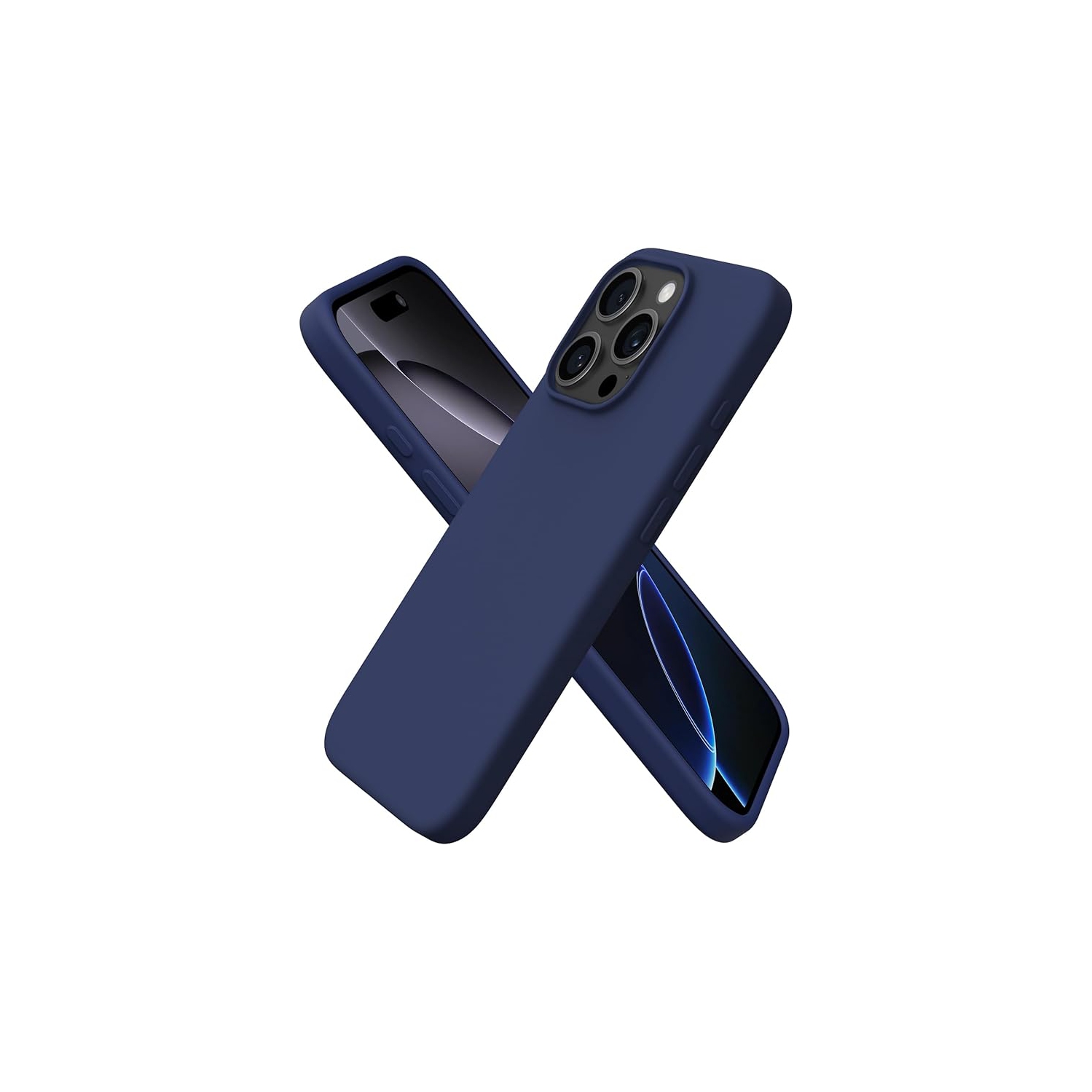 Liquid Silicone Case for iPhone 16 Pro Max, Silky Soft Touch Full-Body Protective Phone Case, Anti-Scratch Shockproof Cover with Microfiber Lining