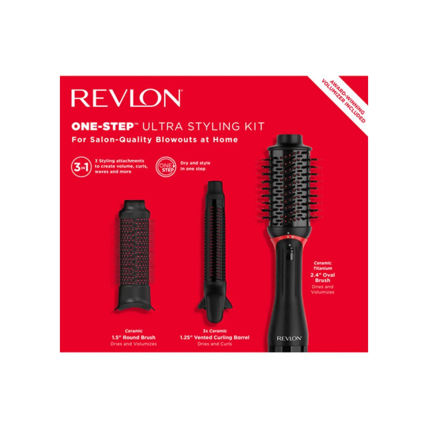 Trousse de coiffure 3 pièces One-Step Ultra de Revlon - Remis à neuf