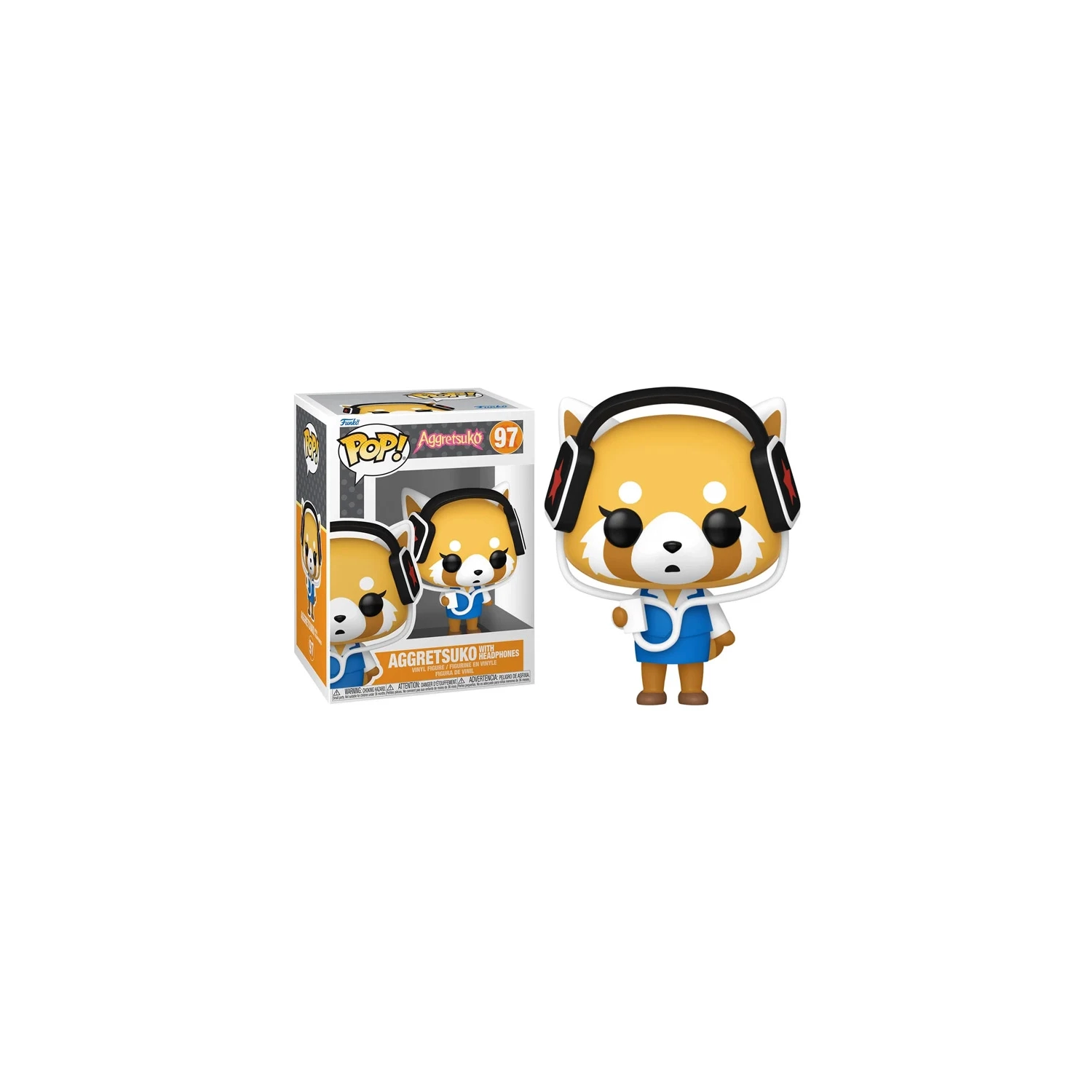 Funko Pop! Sanrio Aggretsuko Vinyl Figure Aggretsuko with Headphones #97 (TAX HOLIDAY)