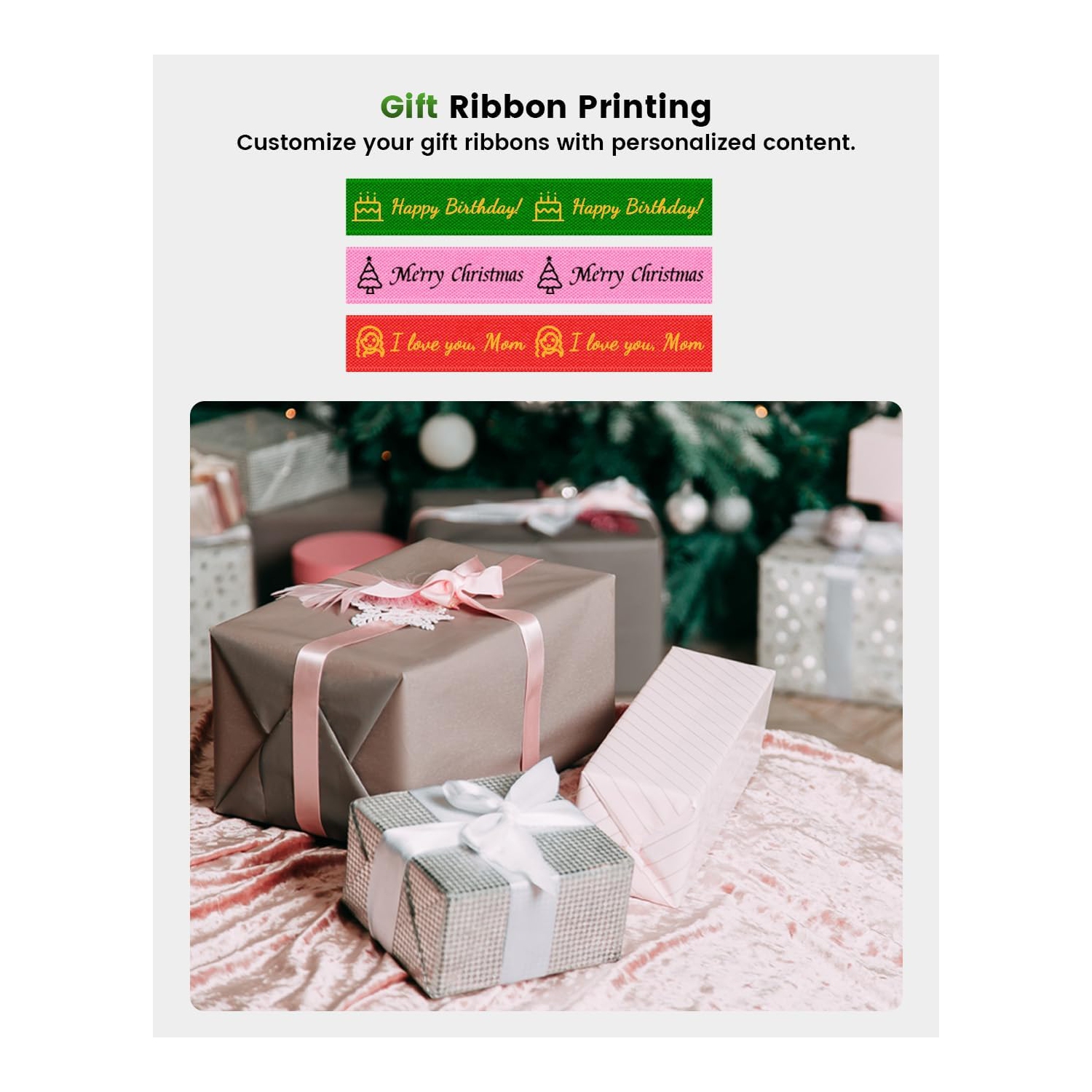 Phomemo A30 Portable Label Maker Ribbon Printer for Gift Packing and Organization