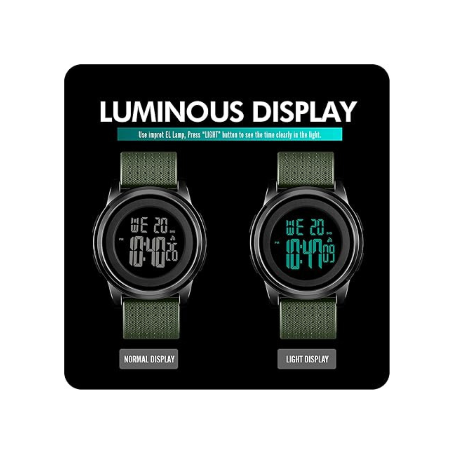 Mens Watch Ultra-Thin Digital Sports Watch Simple Waterproof Stainless Steel Fashion Wrist Watch for Men Women