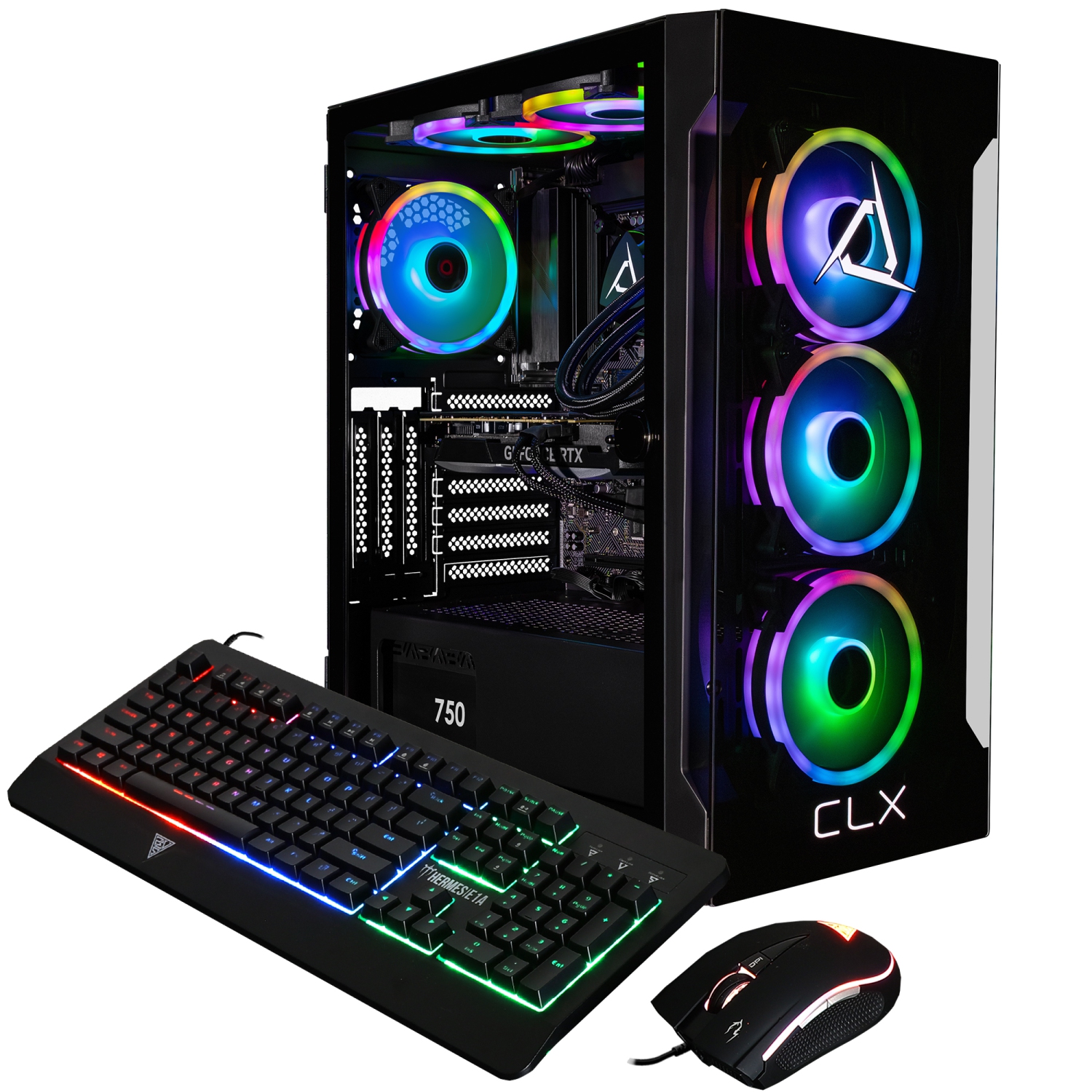 CLX SET Gaming Desktop- Liquid Cooled Intel Core Ultra 9 285K 3.7GHz 24-Core CPU, 64GB DDR5 Memory, RTX 4070 SUPER 12GB GDDR6X GPU, 2TB SSD, 4TB HDD,