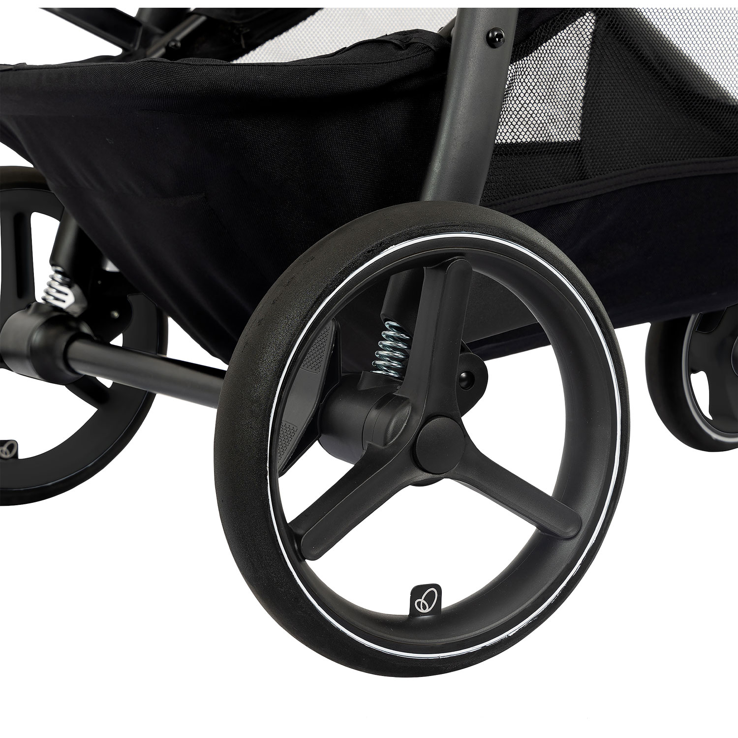 Evenflo Shyft Intuiti+ Travel System with Revolve180 LiteMax NXT SensorySoothe Infant Car Seat - Black
