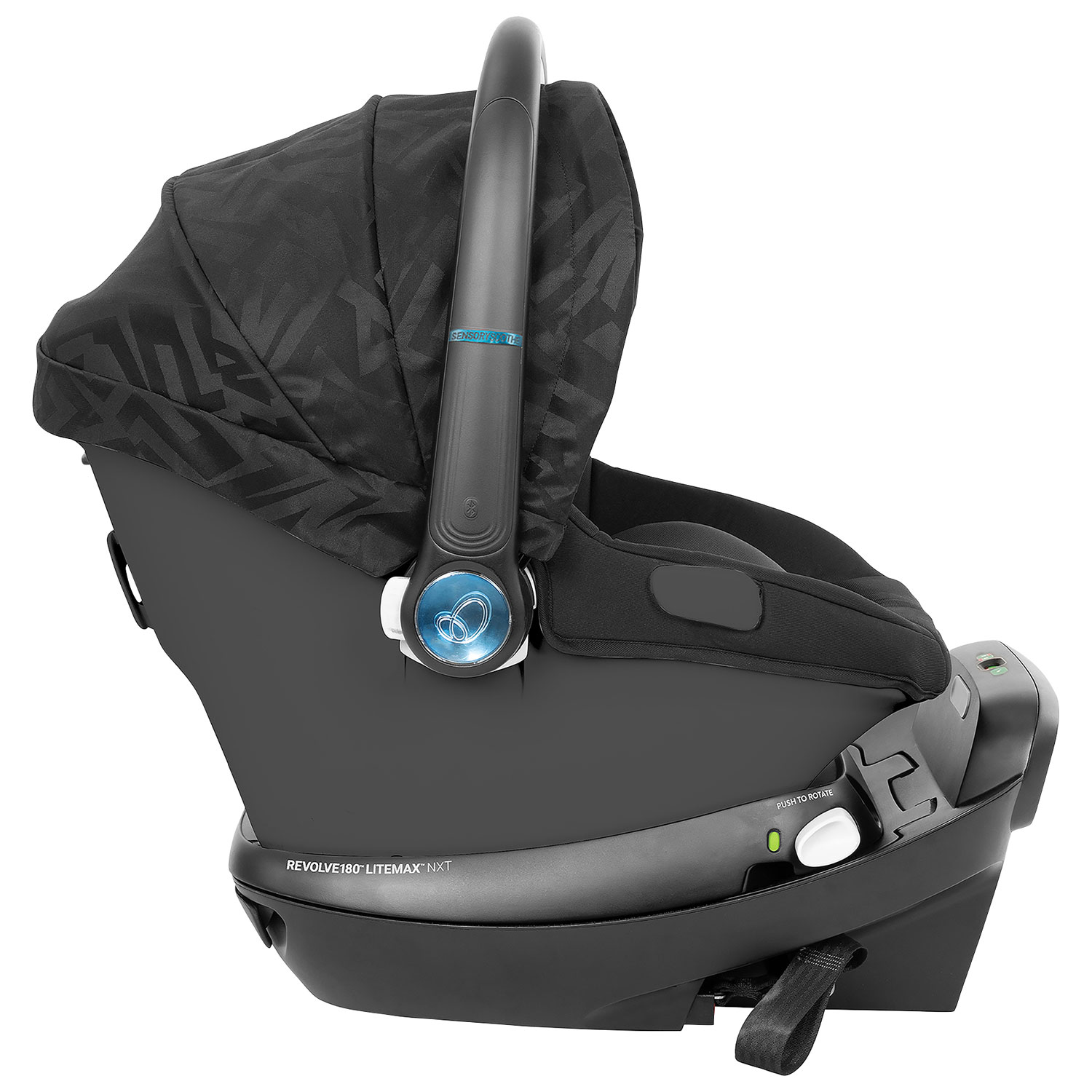 Evenflo Shyft Intuiti+ Travel System with Revolve180 LiteMax NXT SensorySoothe Infant Car Seat - Black