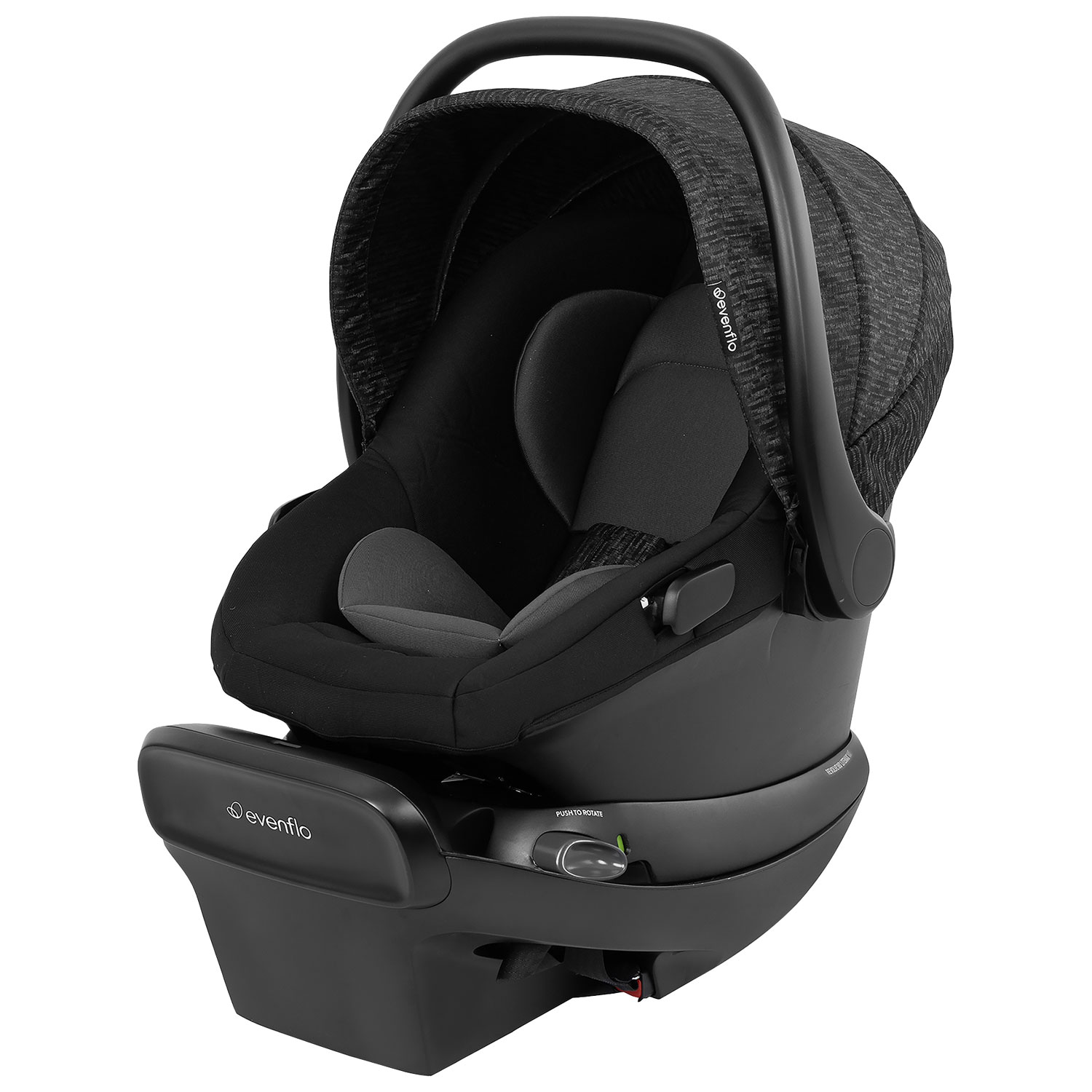 Evenflo Shyft Intuiti Travel System with Revolve180 LiteMax NXT Infant Car Seat - Black