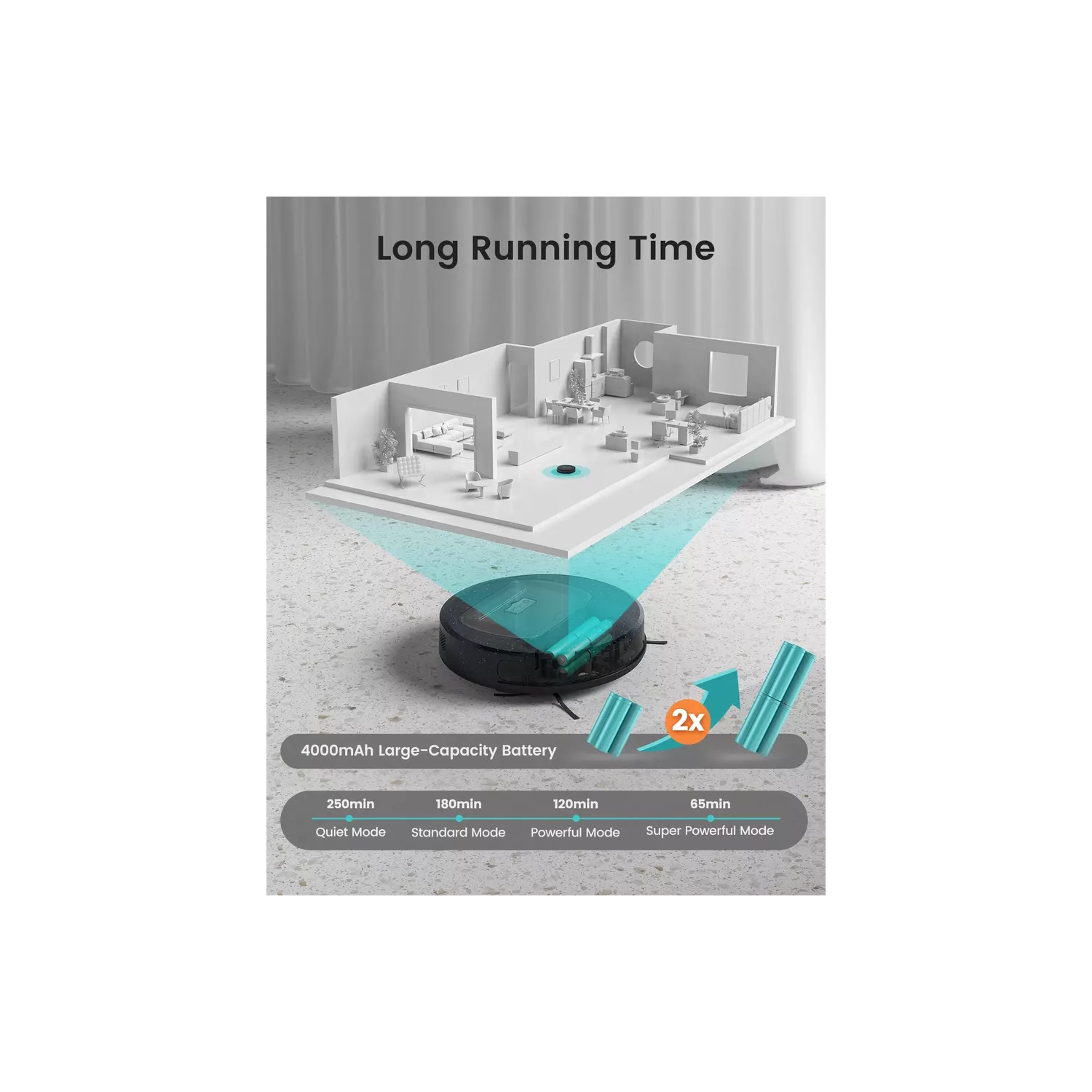 Aspirateur robot automatique de Lefant avec Wi-Fi/application/voix et aspirateur robot intelligent à chargement automatique