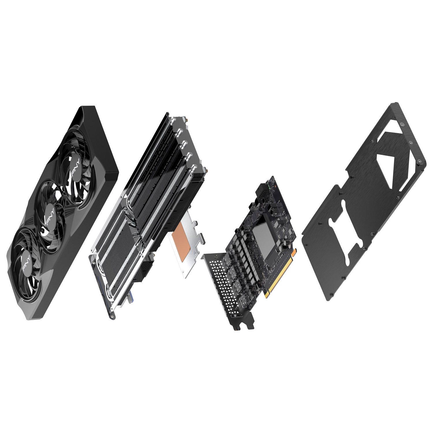 Carte graphique GeForce RTX 5070 OC de PNY avec mémoire GDDR7 de 12 Go