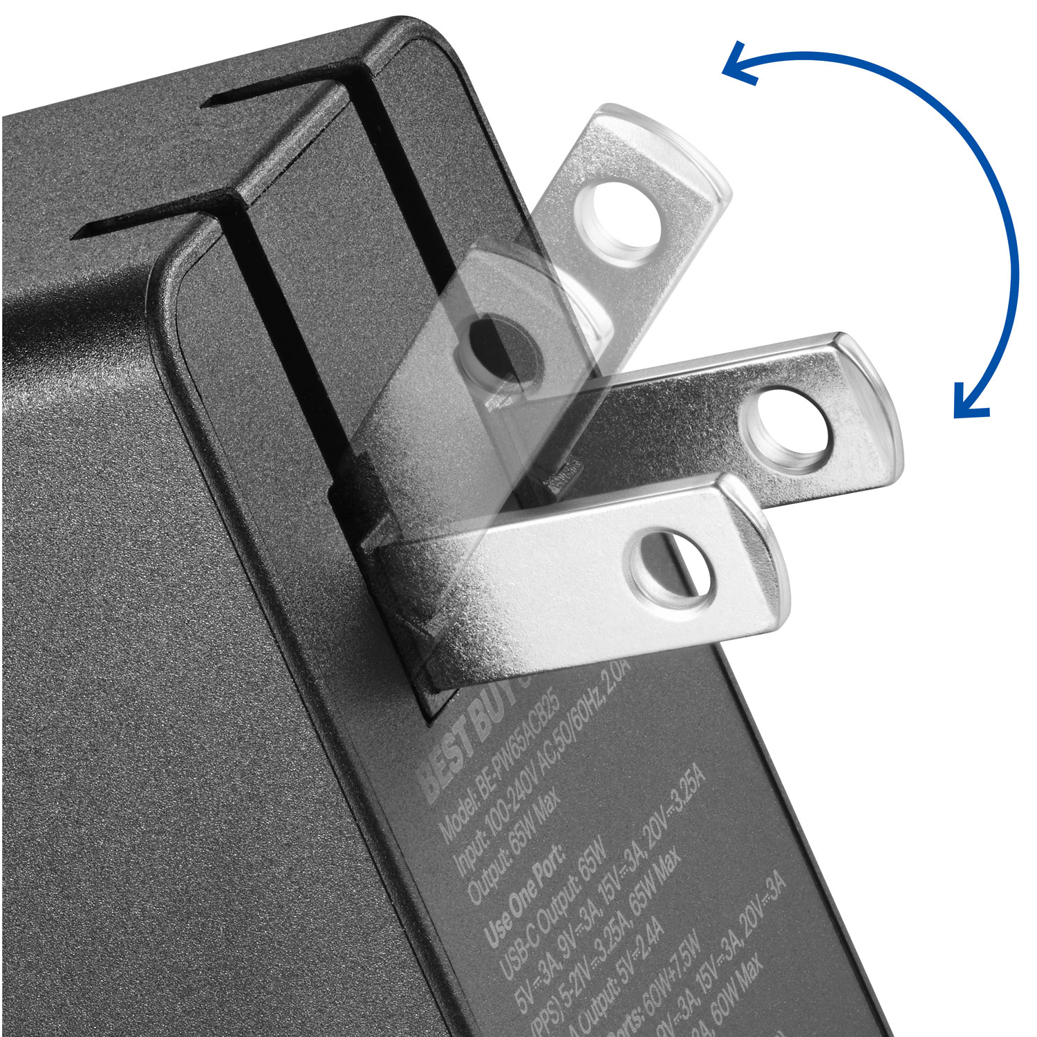 Ensemble de chargeur mural USB-C/USB-A de 65 W Best Buy Essentials - Exclusivité de Best Buy