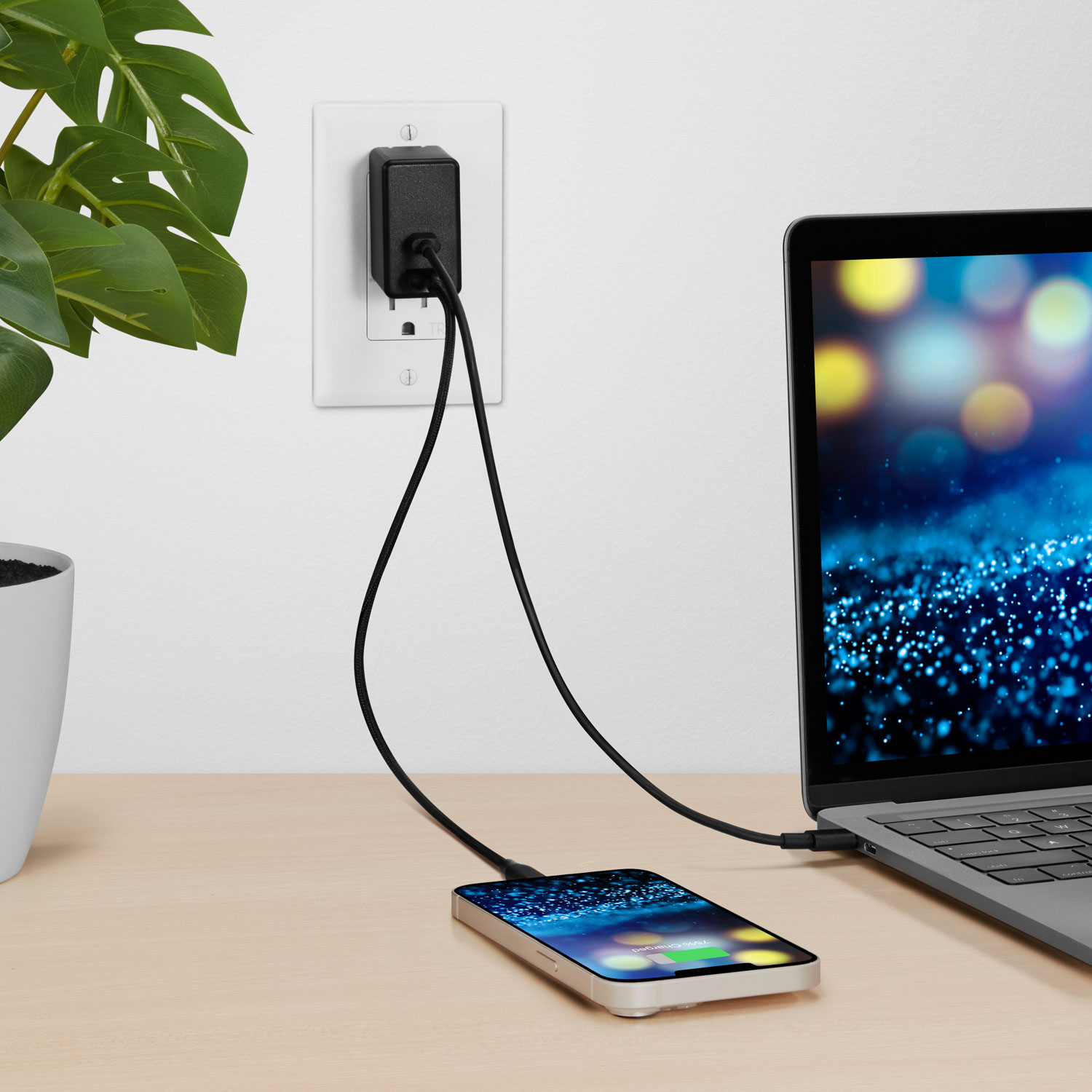 Ensemble de chargeur mural USB-C/USB-A de 65 W Best Buy Essentials - Exclusivité de Best Buy