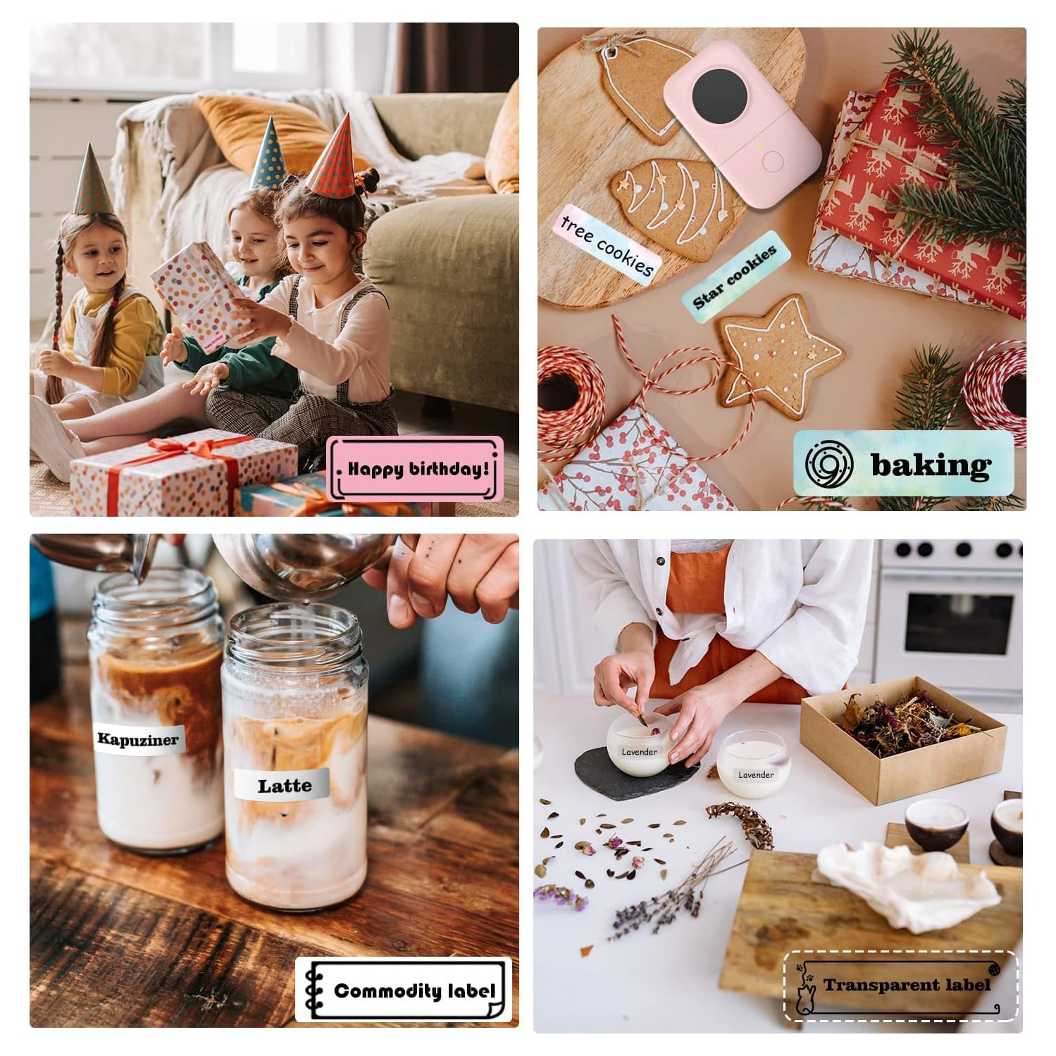 Phomemo D30 Portable Bluetooth Mini Label Printer - with 1 roll of paper inside