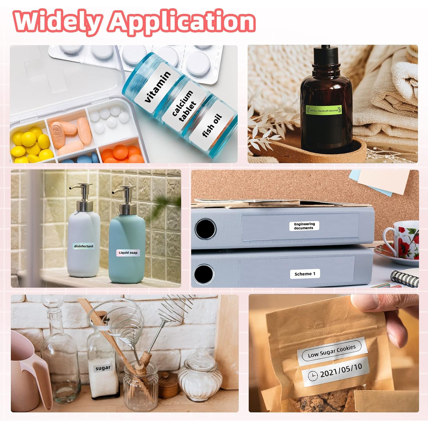 Phomemo D30 Portable Bluetooth Mini Label Printer - with 1 roll of paper inside