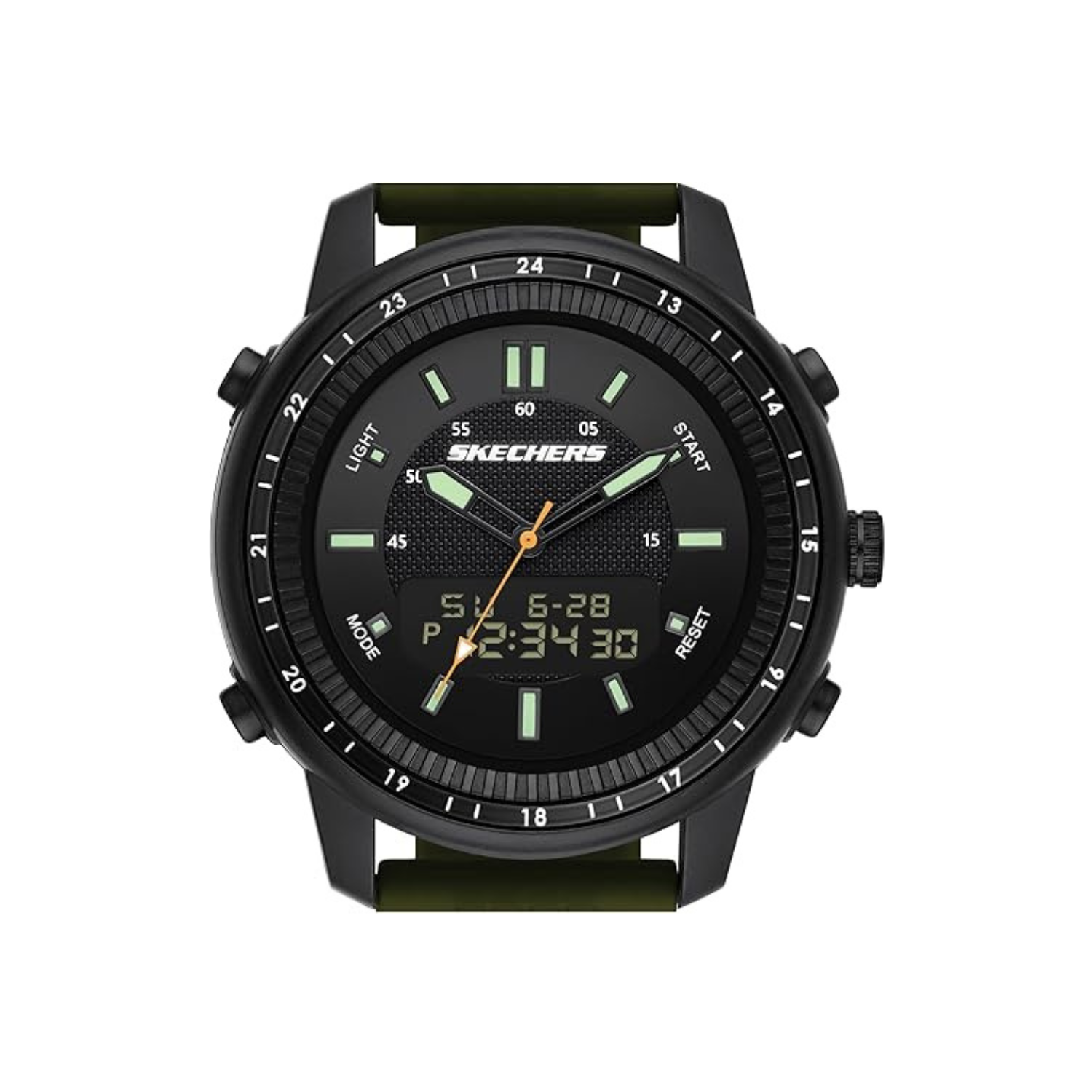 Skechers Men's Wilkie Quartz Silicone Analog-Digital Sports Watch