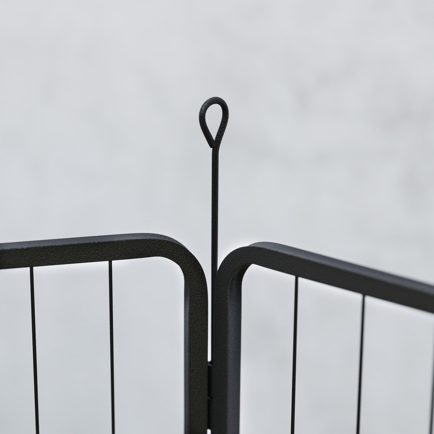 PawHut Dog Playpen, 31.5"W Heavy-Duty Metal Puppy Play Pen, Pet Exercise Fences for Outside and Indoor, DIY Design with Door for Medium Dogs, 6