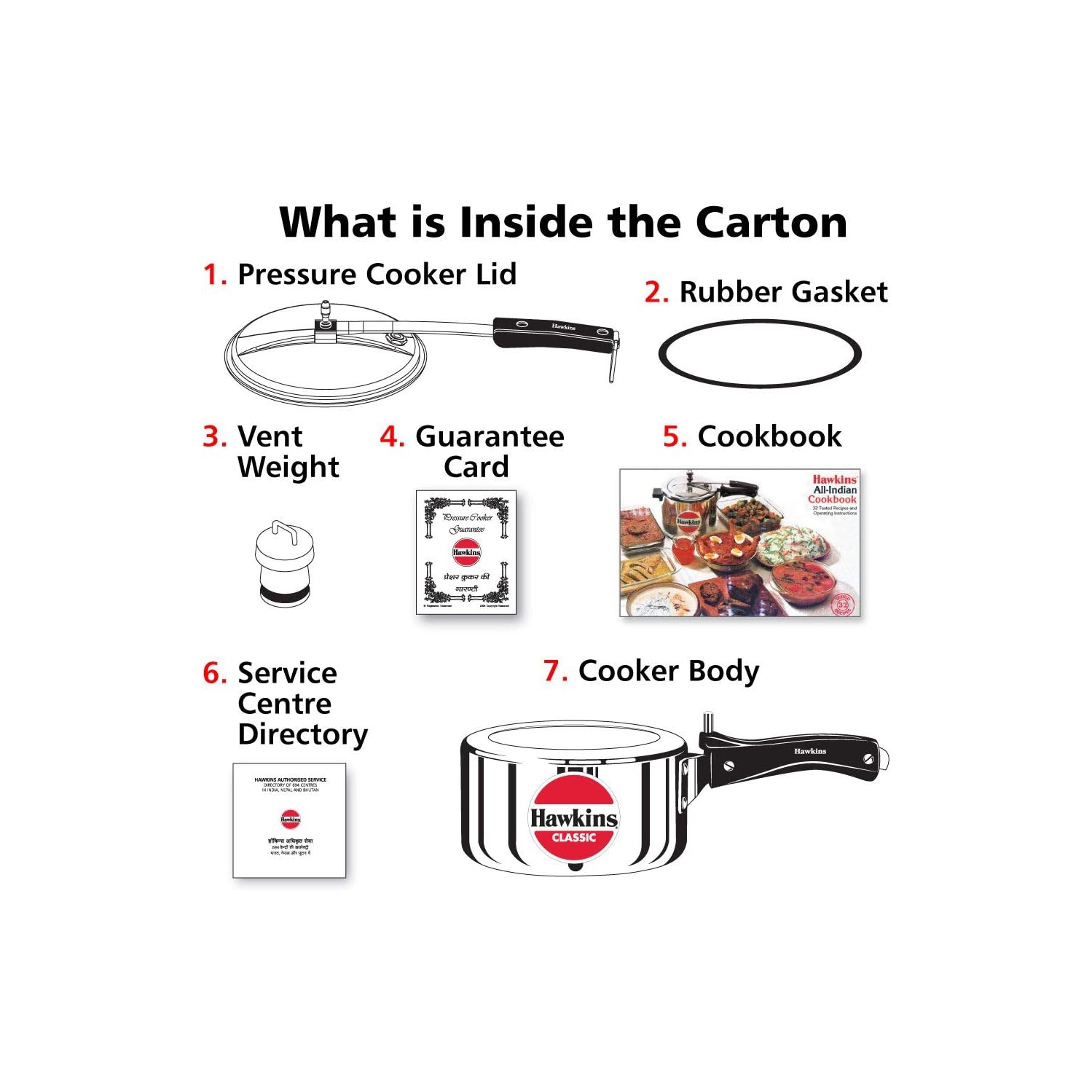 Hawkins HACL20 New Classic Cooker 2.0L, Small, Silver