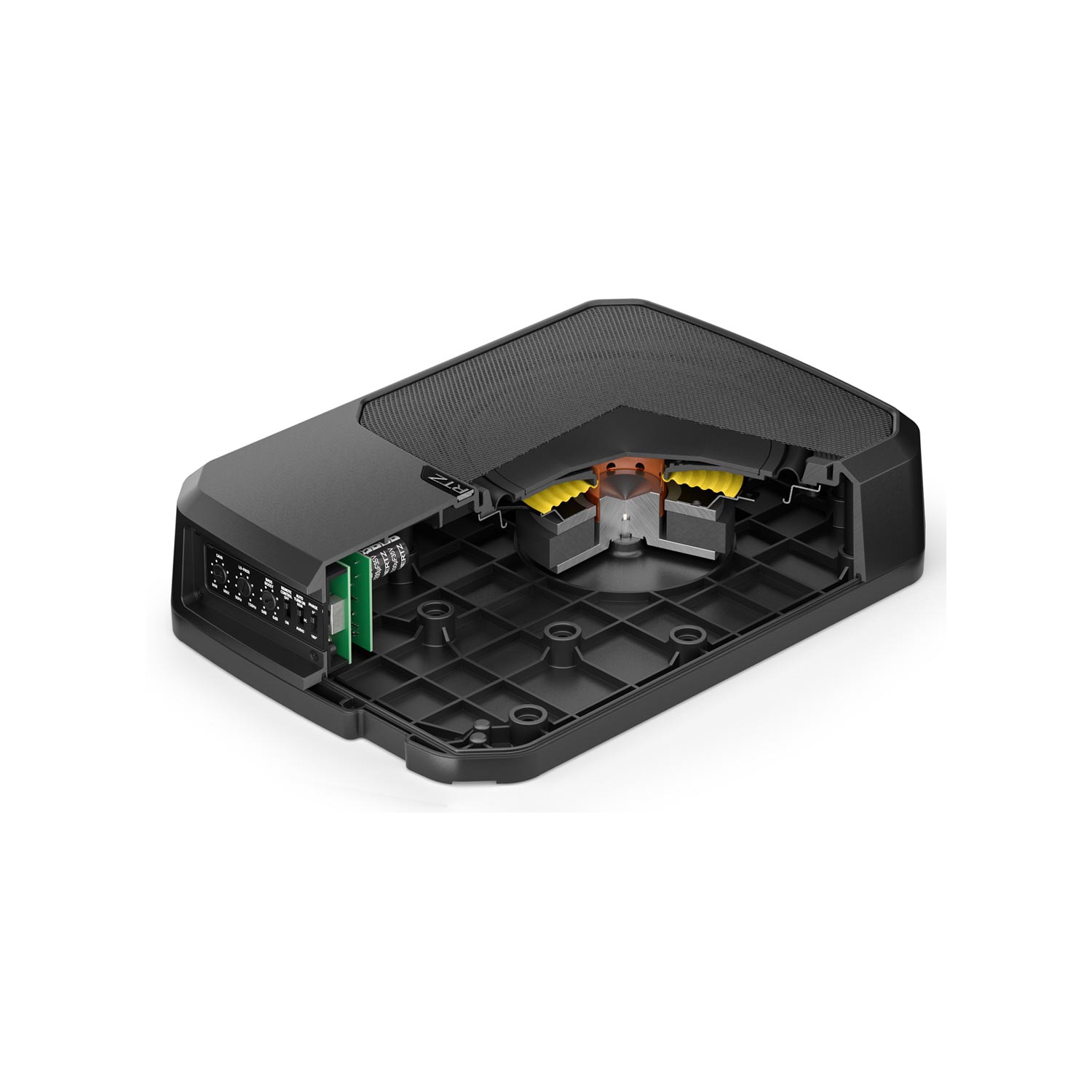 Hertz DBA201F 8" Underseat Loaded Shallow Active Subwoofer Box