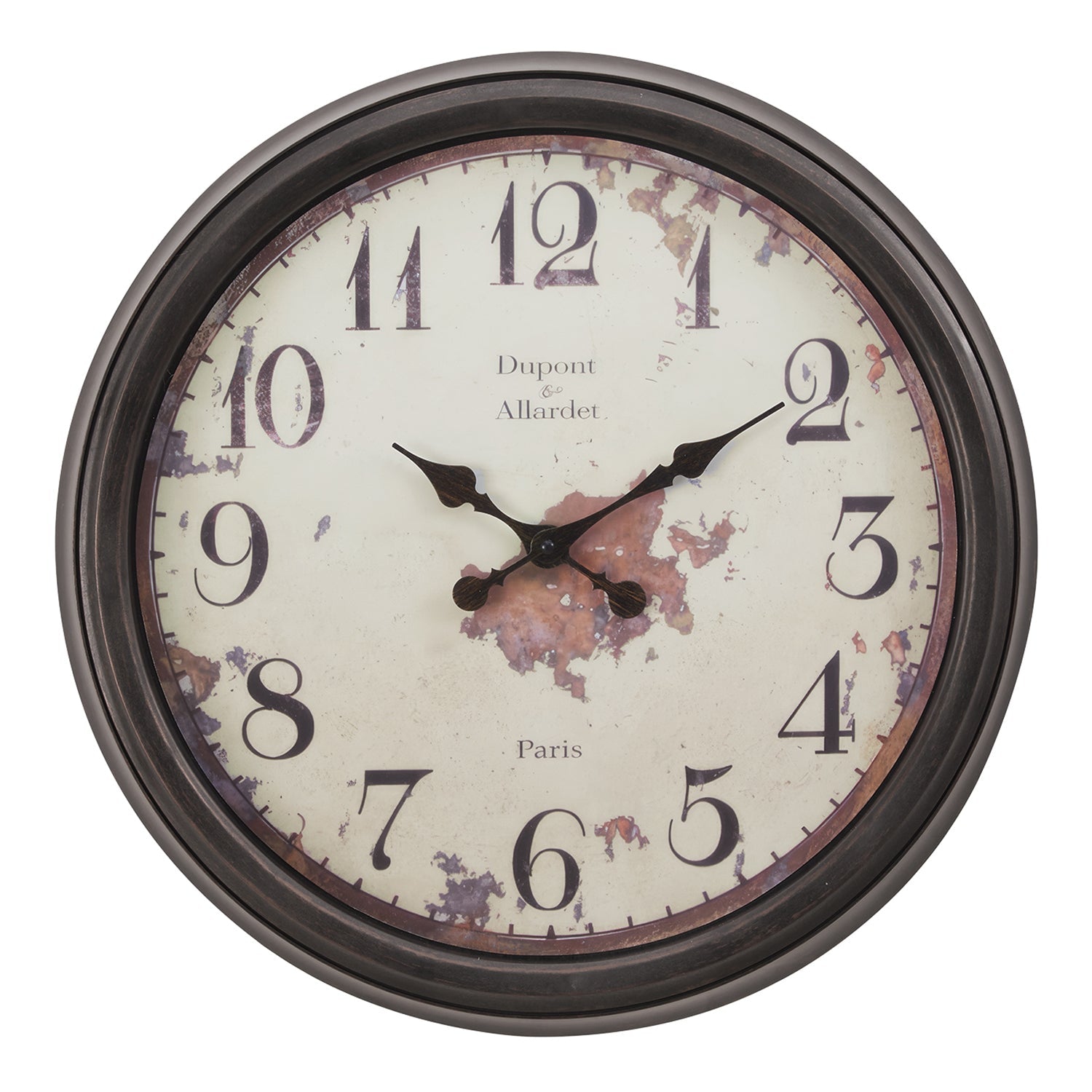 Monarch Specialties I 9042 - Clocks, 20" Round, Wall Clock, Brown, Transitional