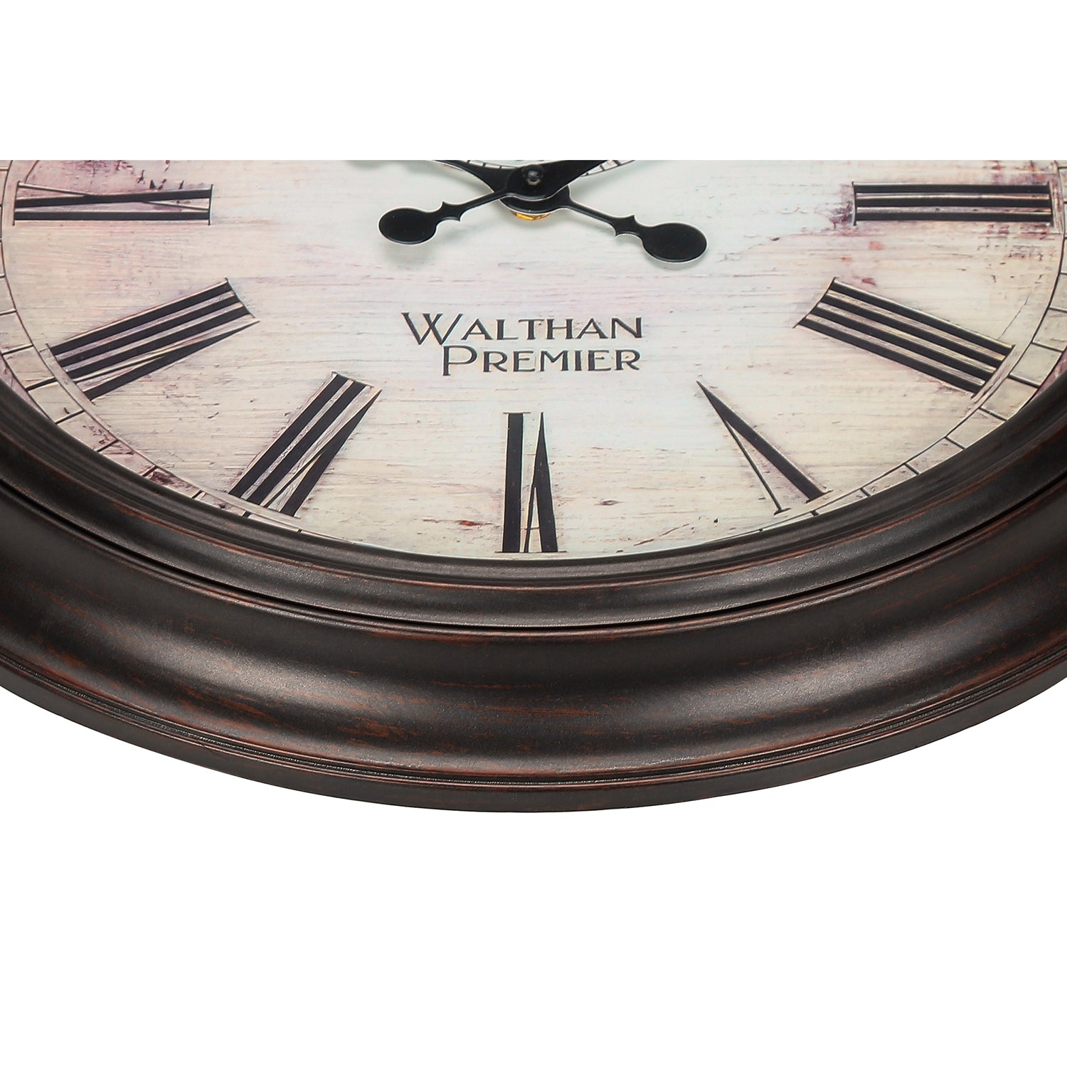 Monarch Specialties I 9040 - Clocks, 20" Round, Wall Clock, Brown, Transitional