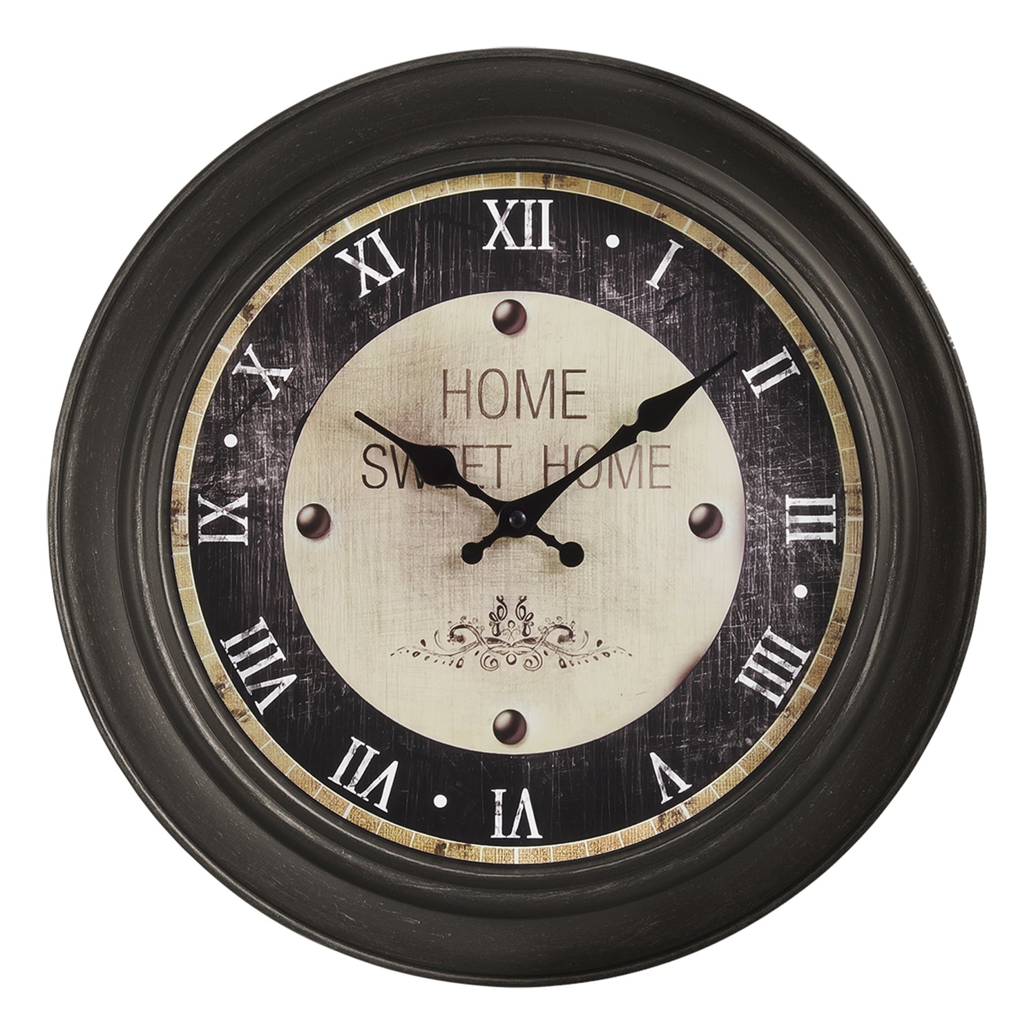Monarch Specialties I 9083 - Horloges, rond de 16&nbsp;po, horloge murale, brun antique, transitionnel