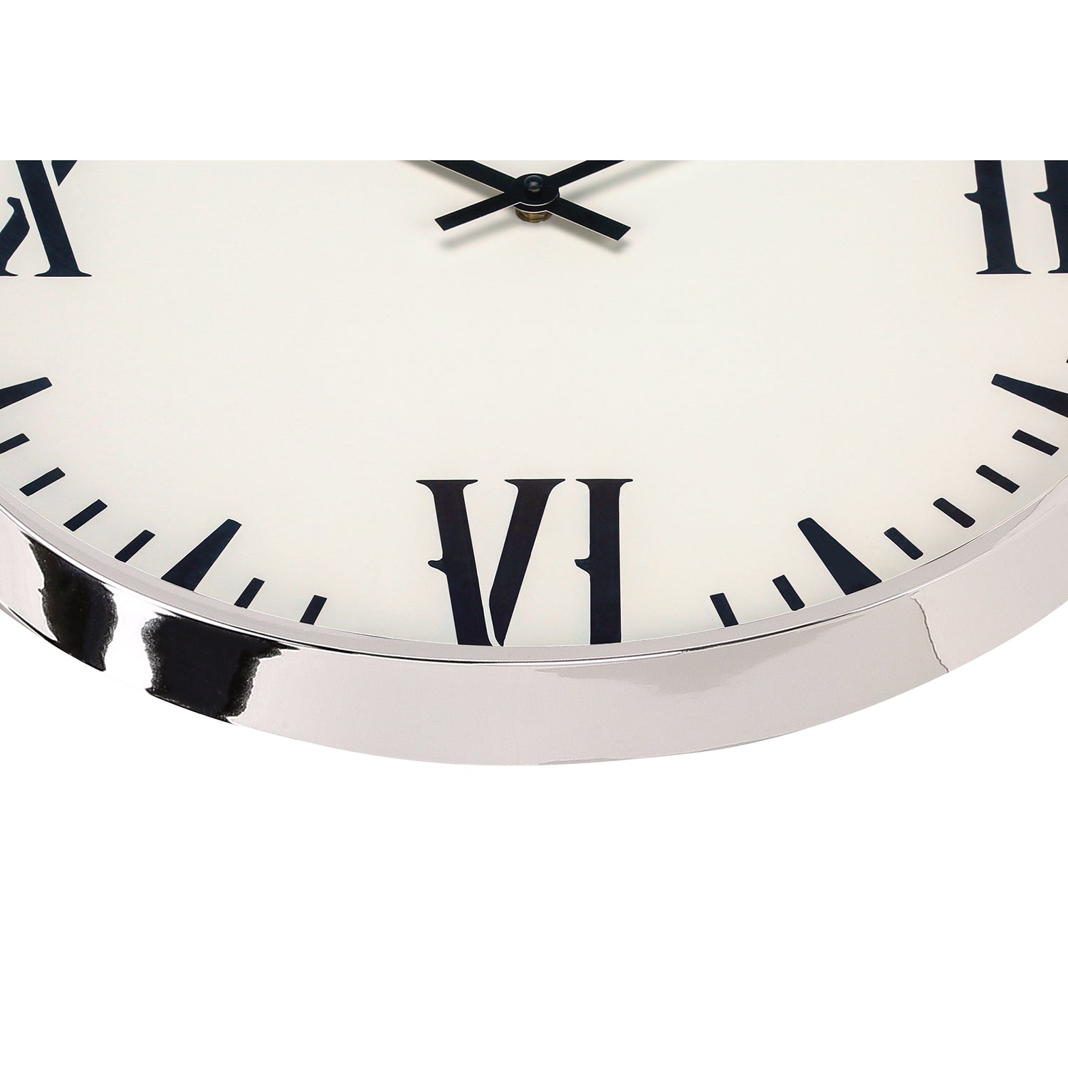 Monarch Specialties I 9060 - Clocks, 20" Round, Wall Clock, Black, White, Modern